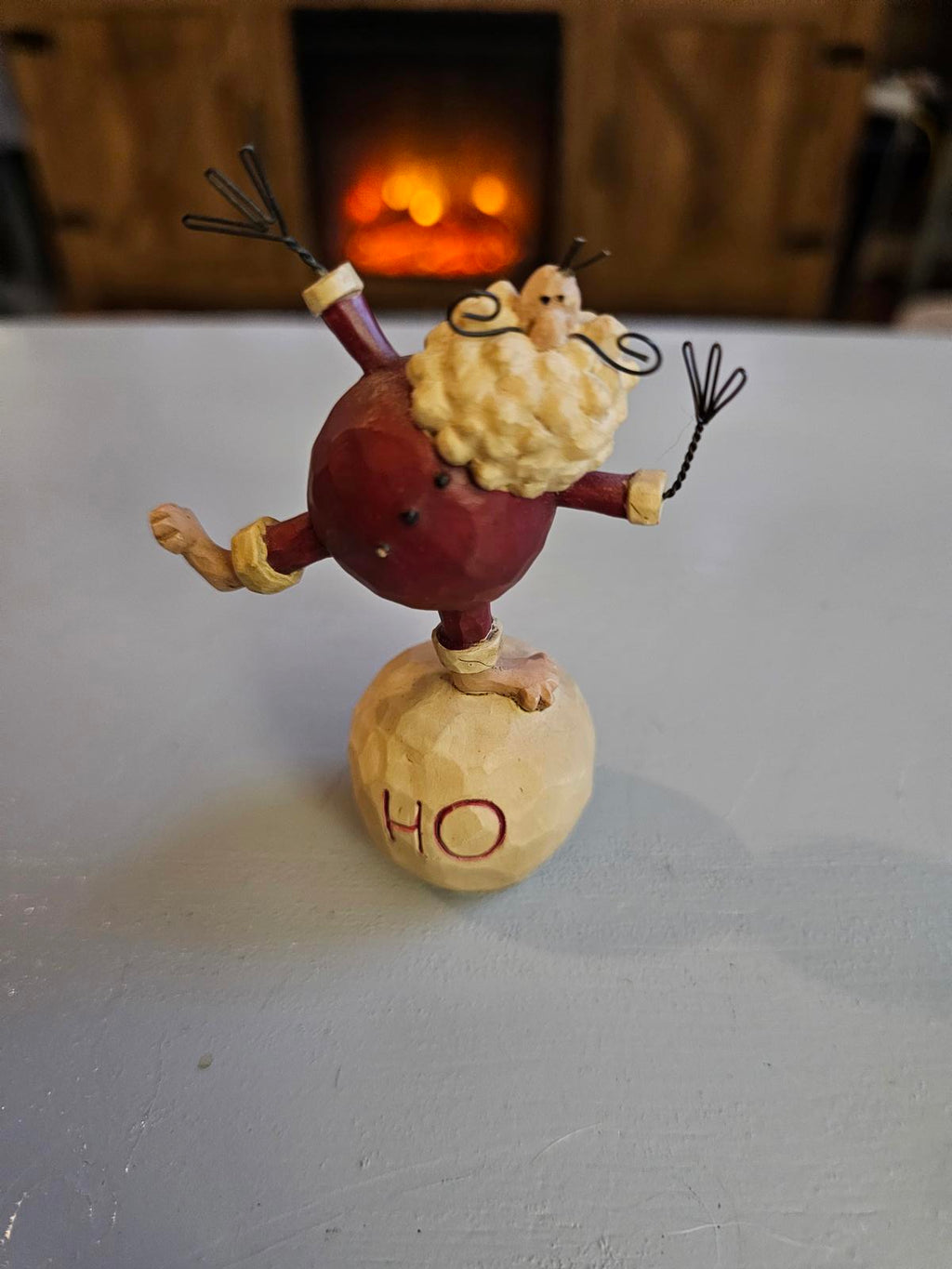 Santa's Balancing Act Holiday Ornament