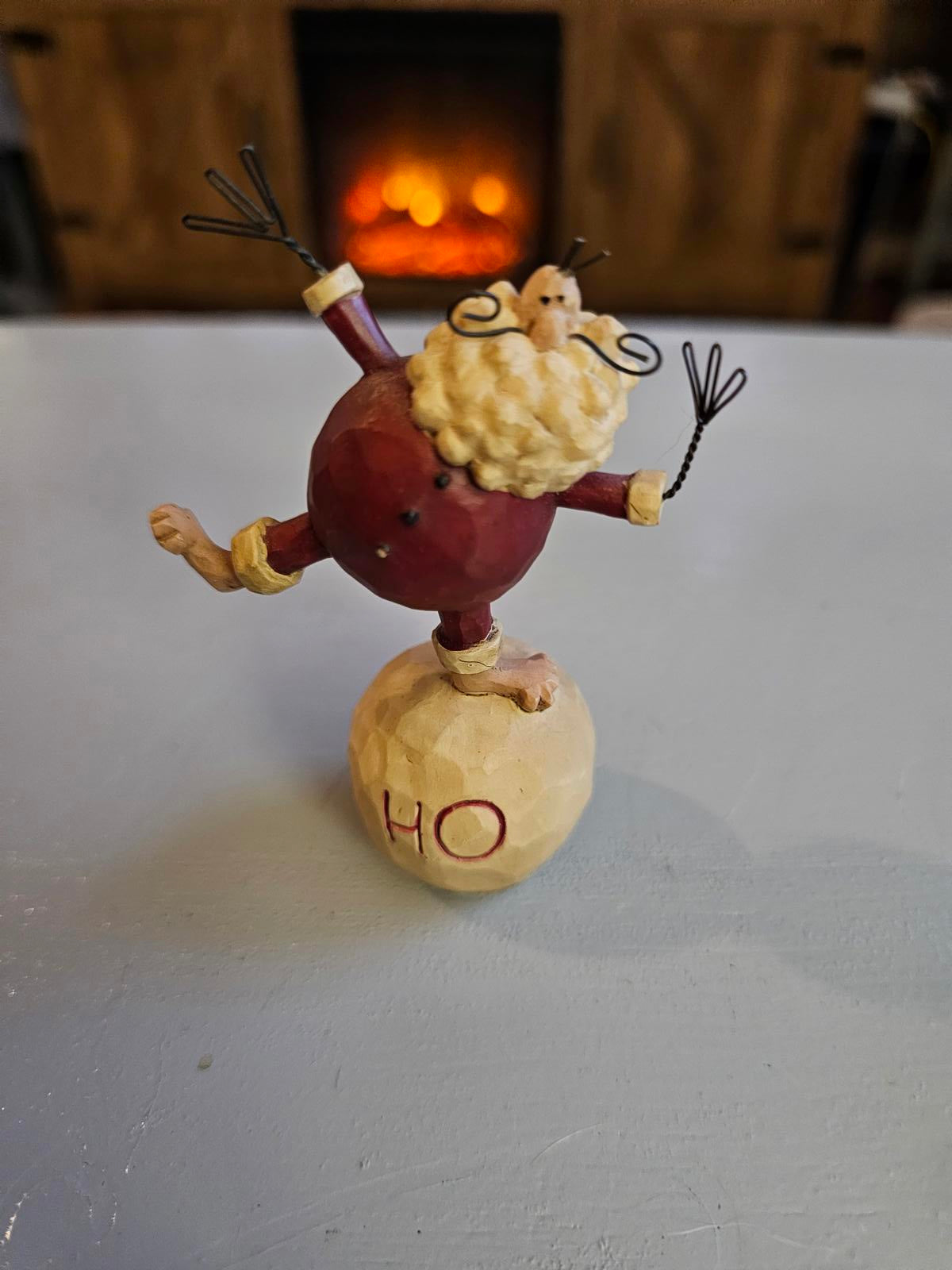 Santa's Balancing Act Holiday Ornament