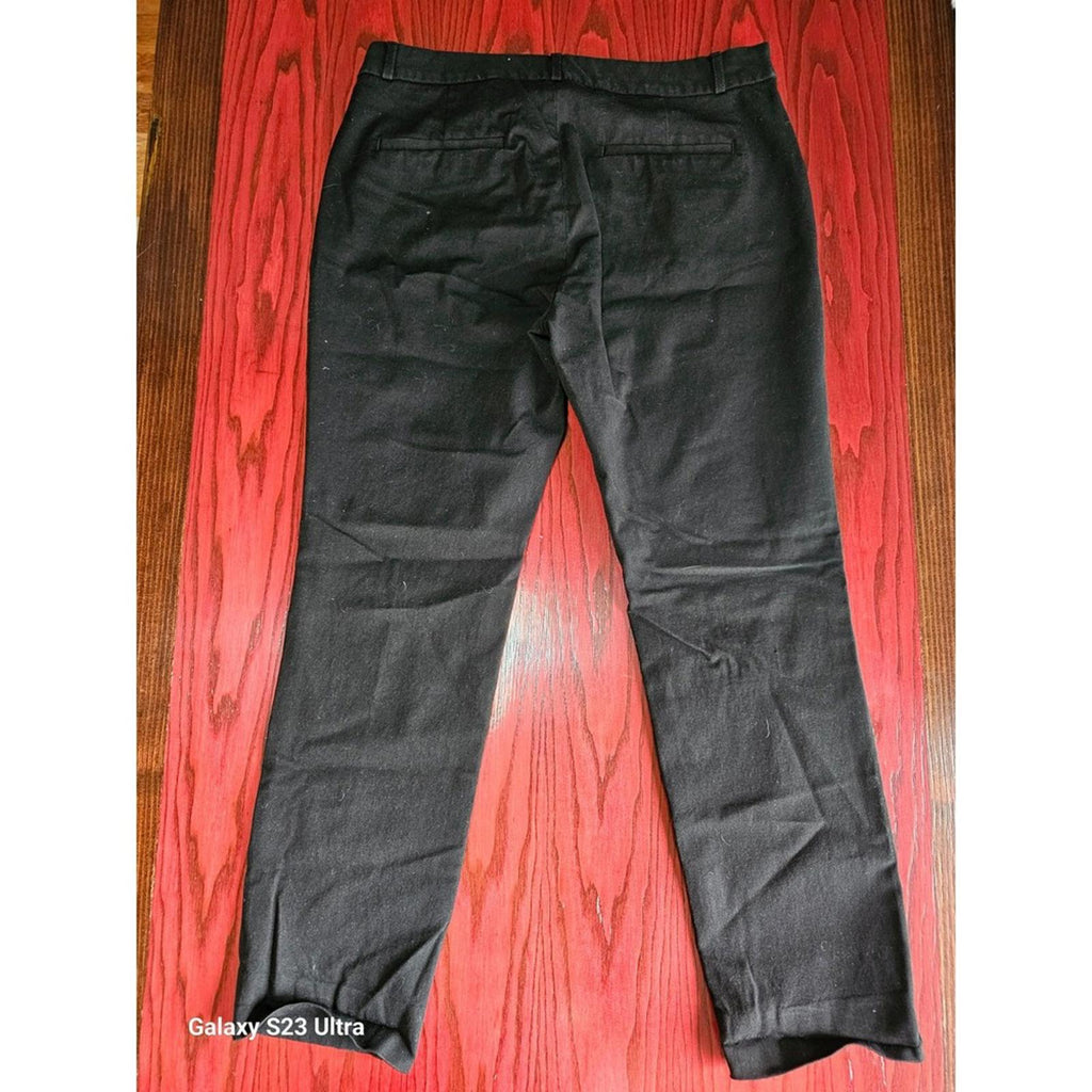 Banana Republic Black Slim Ankle Pants Size 10 Stretch Work Dressy