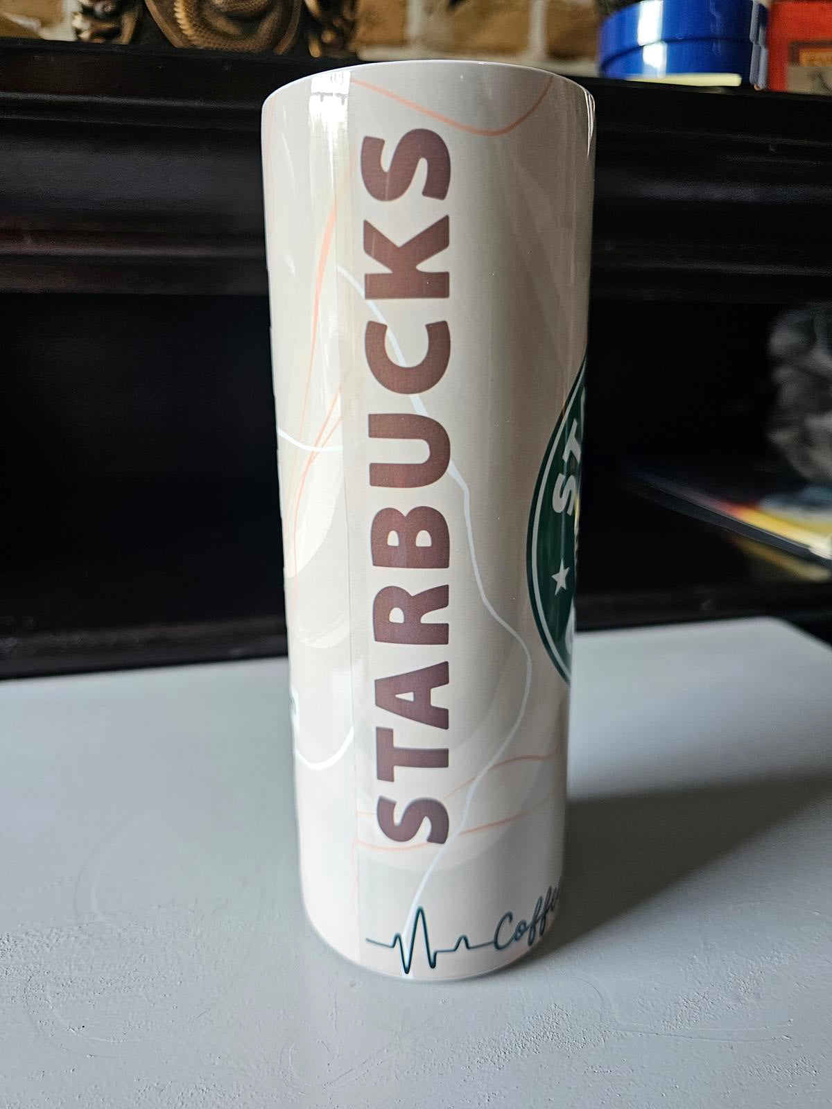 20oz Custom Starbucks Coffee Skinny Tumbler – Barista Style Drink Order