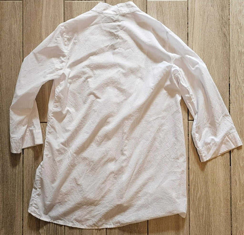 Soft Surroundings Lace Embroidered Tunic Blouse PS White Boho