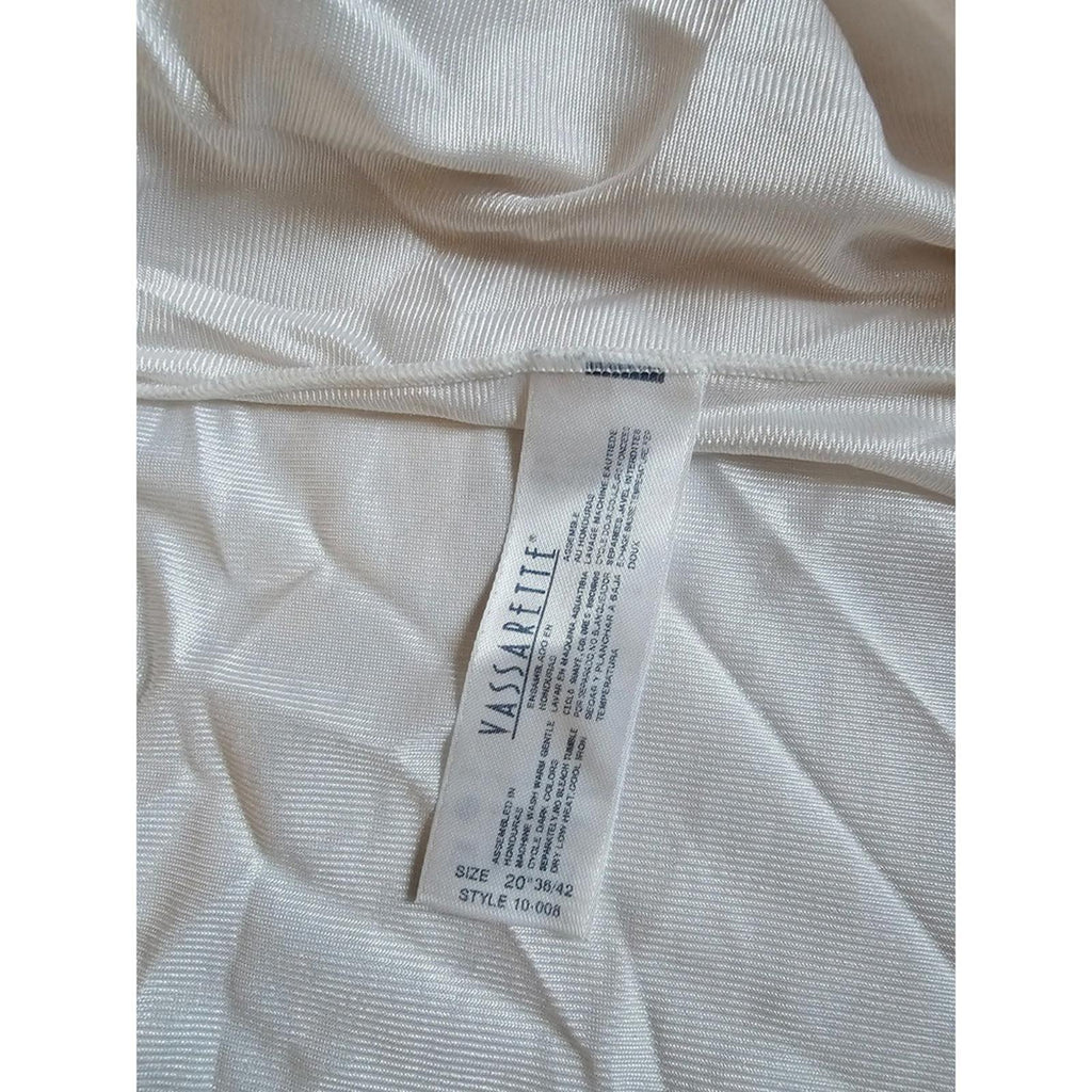 Vassarette White Satin Chemise - Slip into Comfort and Sass!