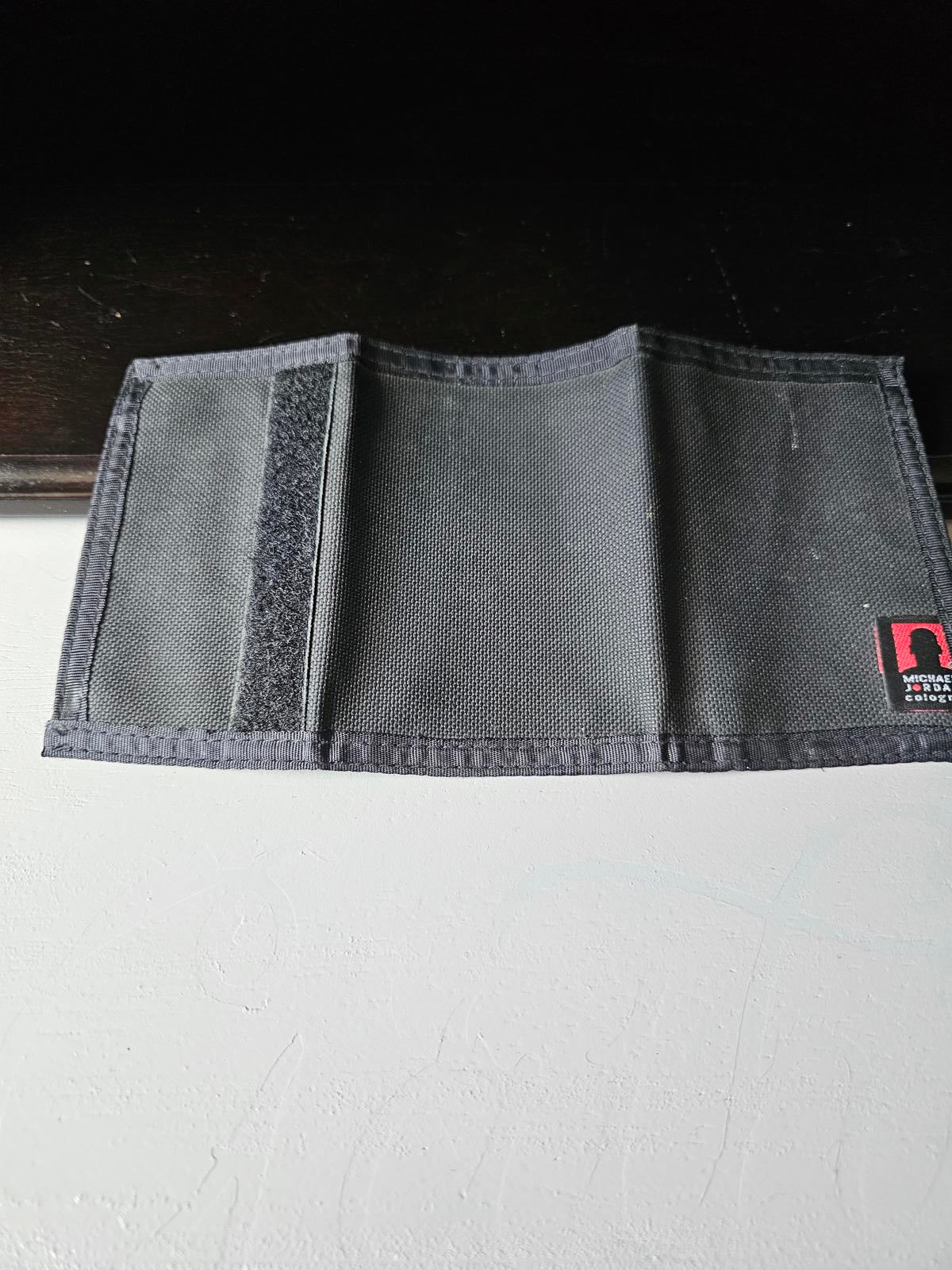 Vintage Michael Jordan Cologne Black Nylon Trifold Wallet – 1990s MJ Promo