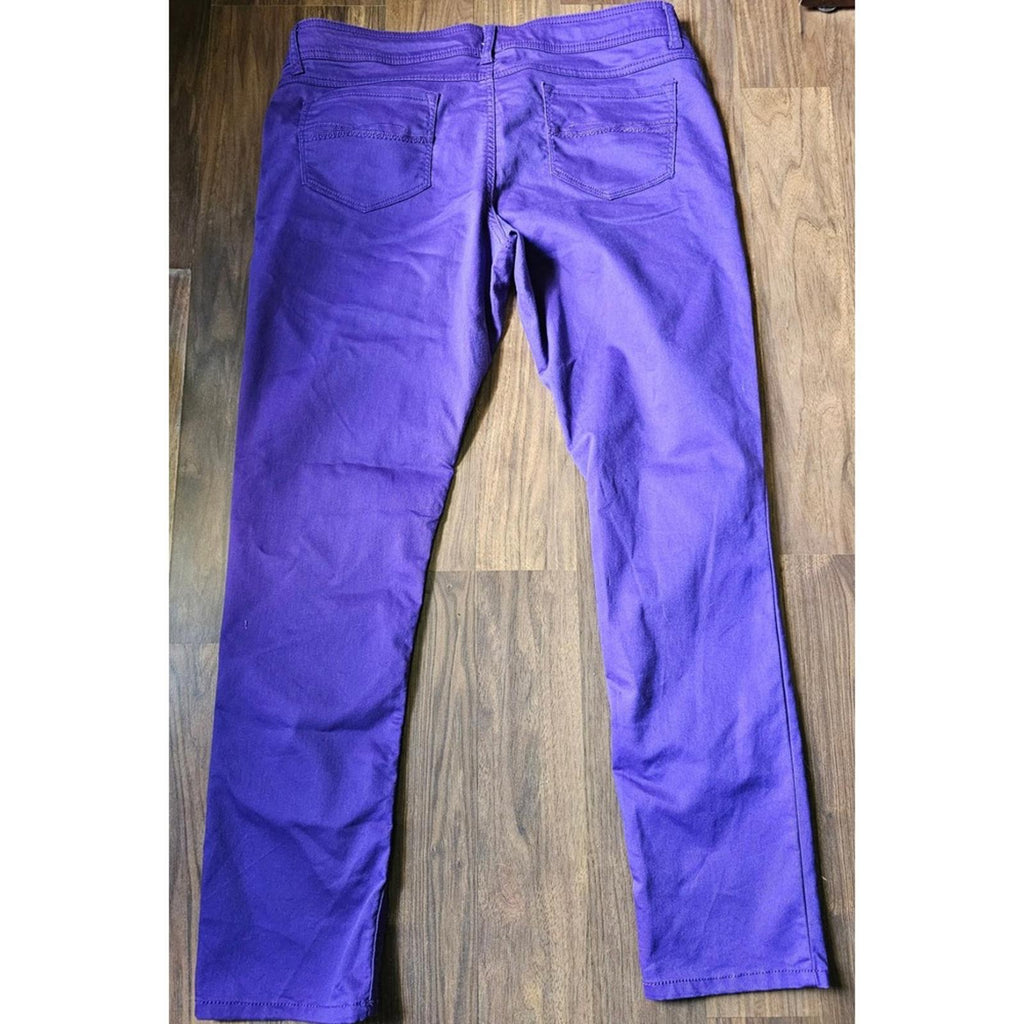 SO Purple Skinny Jeans Size 17 Stretch Bold Statement Denim