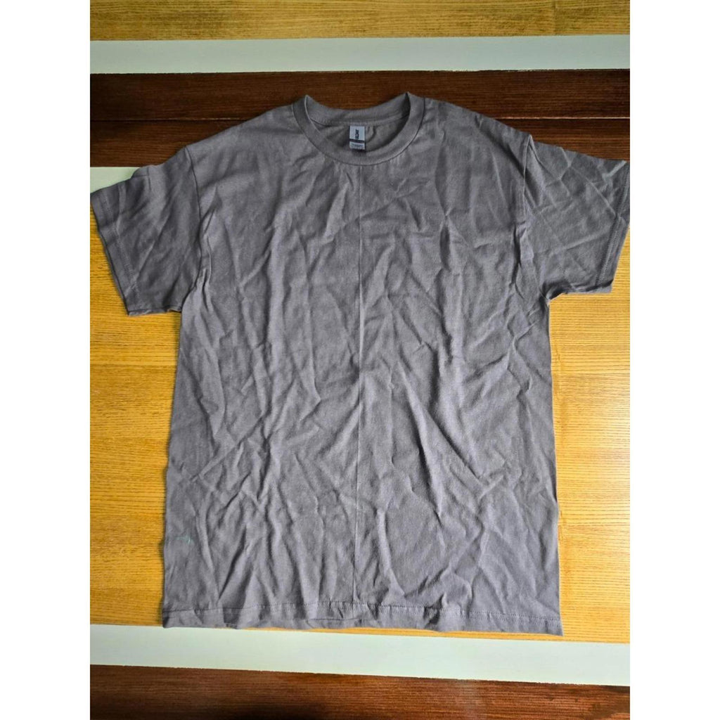 NEW Gildan Ultra Cotton Gray Mens T Shirt Size M Soft Blank Tee