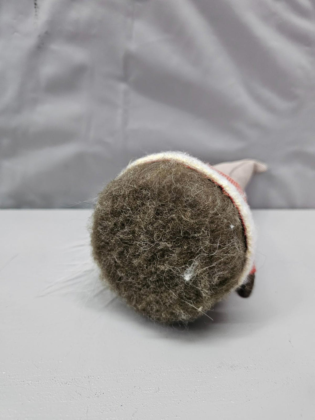 Rustic Nordic Christmas Gnome Plush Santa Tomte with Long White Beard & Knit H