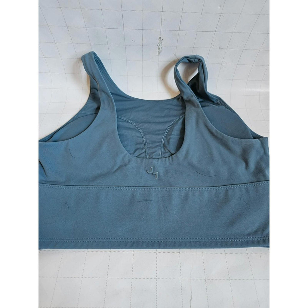 JoyLab Womens Sports Bra M Blue Stretch Racerback Activewear