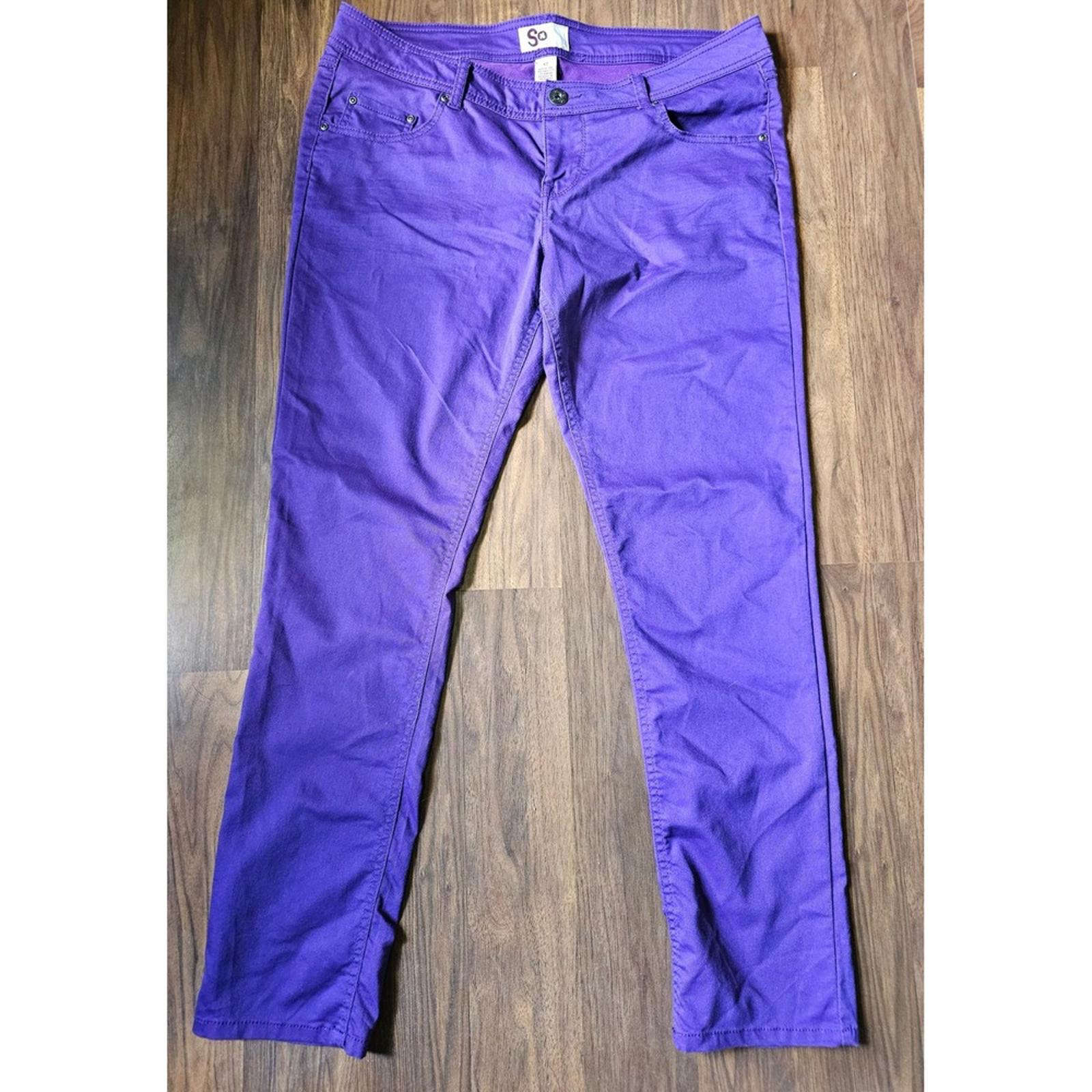 SO Purple Skinny Jeans Size 17 Stretch Bold Statement Denim