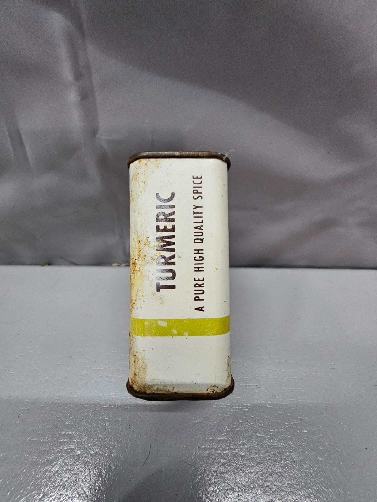 Vintage Ann Page pure ground TURMERIC 2 oz tin, empty