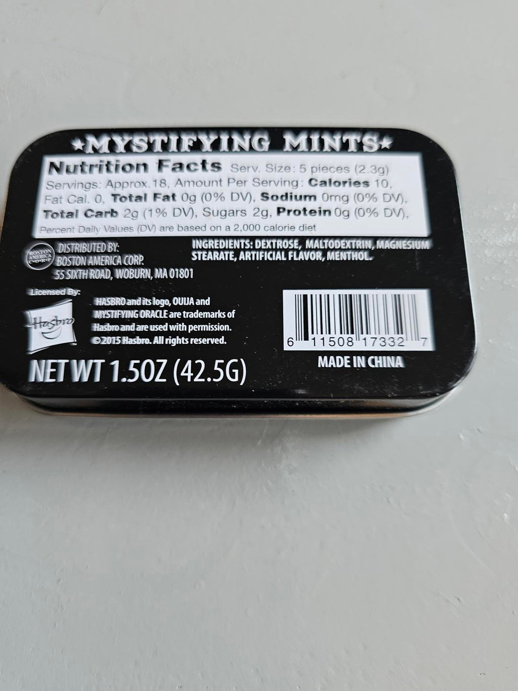 Ouija Mystifying Mints Tin - Spooky Sweetness in a Box