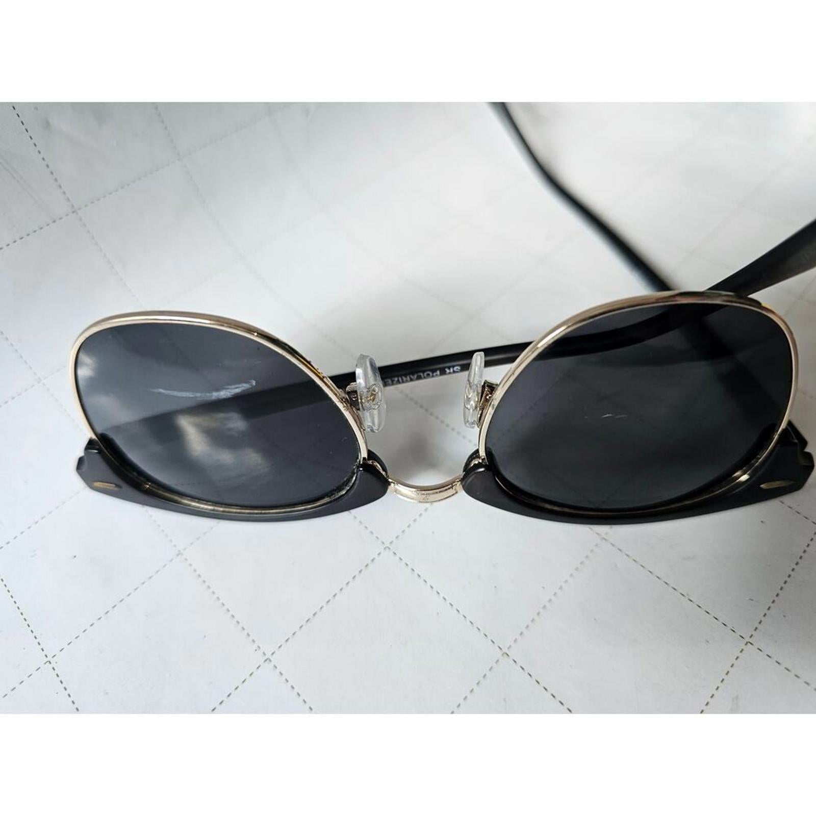 Silver Aviator Polarized Sunglasses Stylish Modern Unisex