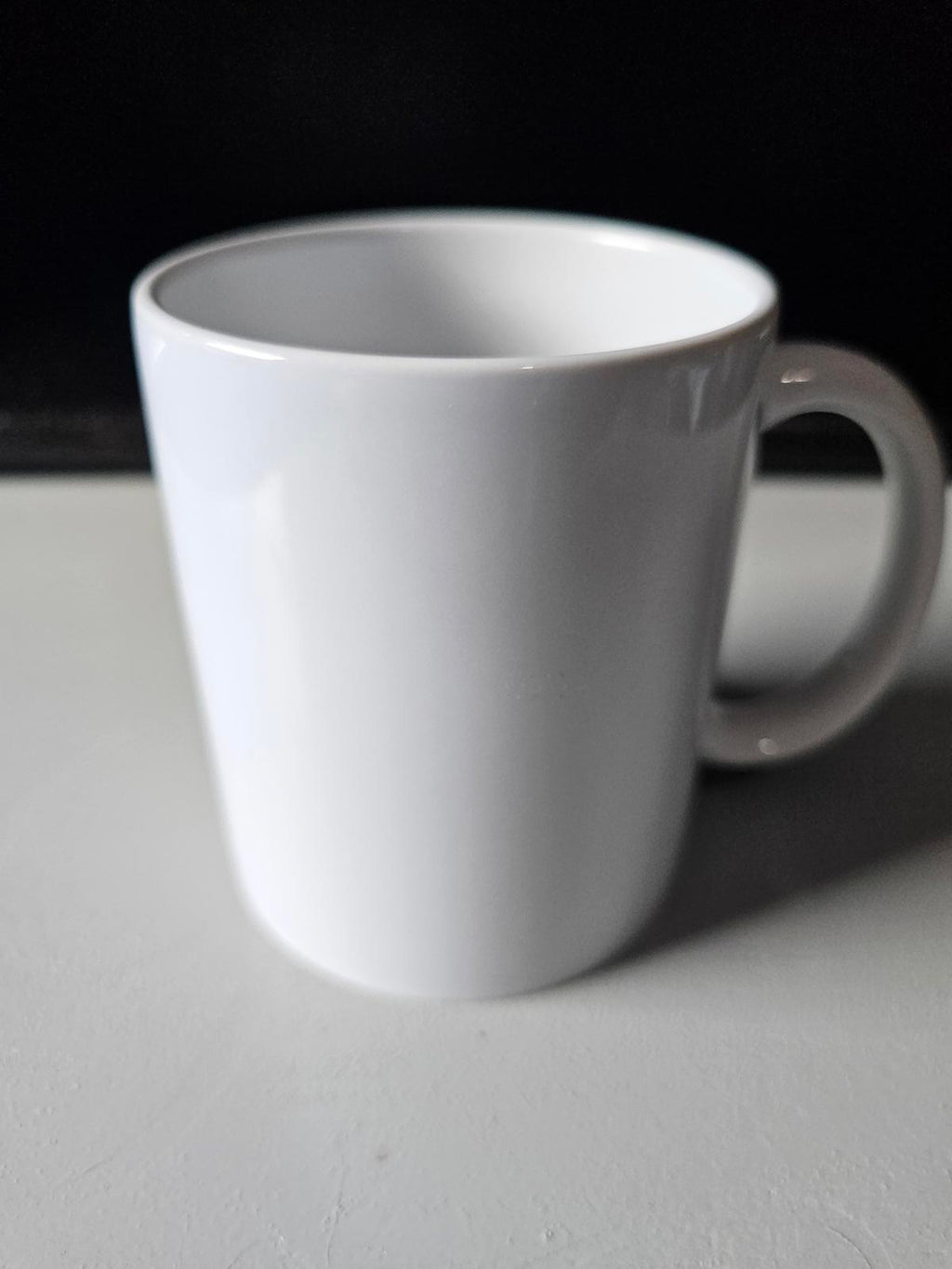 Classic White Ceramic Mug 10oz Blank Coffee Tea Cup for Custom or Everyday Use