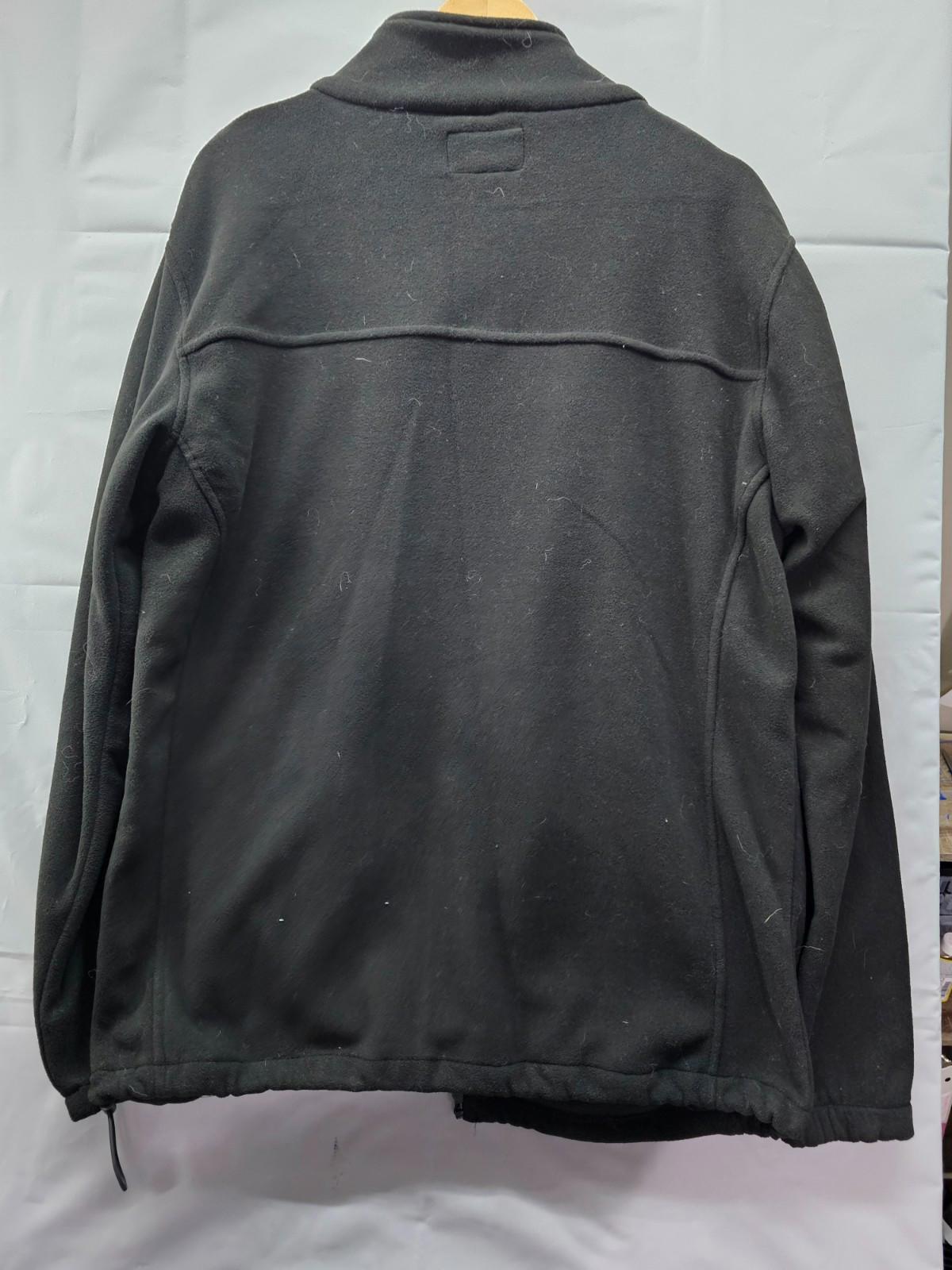 Browning Jacket Men's Fleece Large L Black Full Zip W/ Pockets