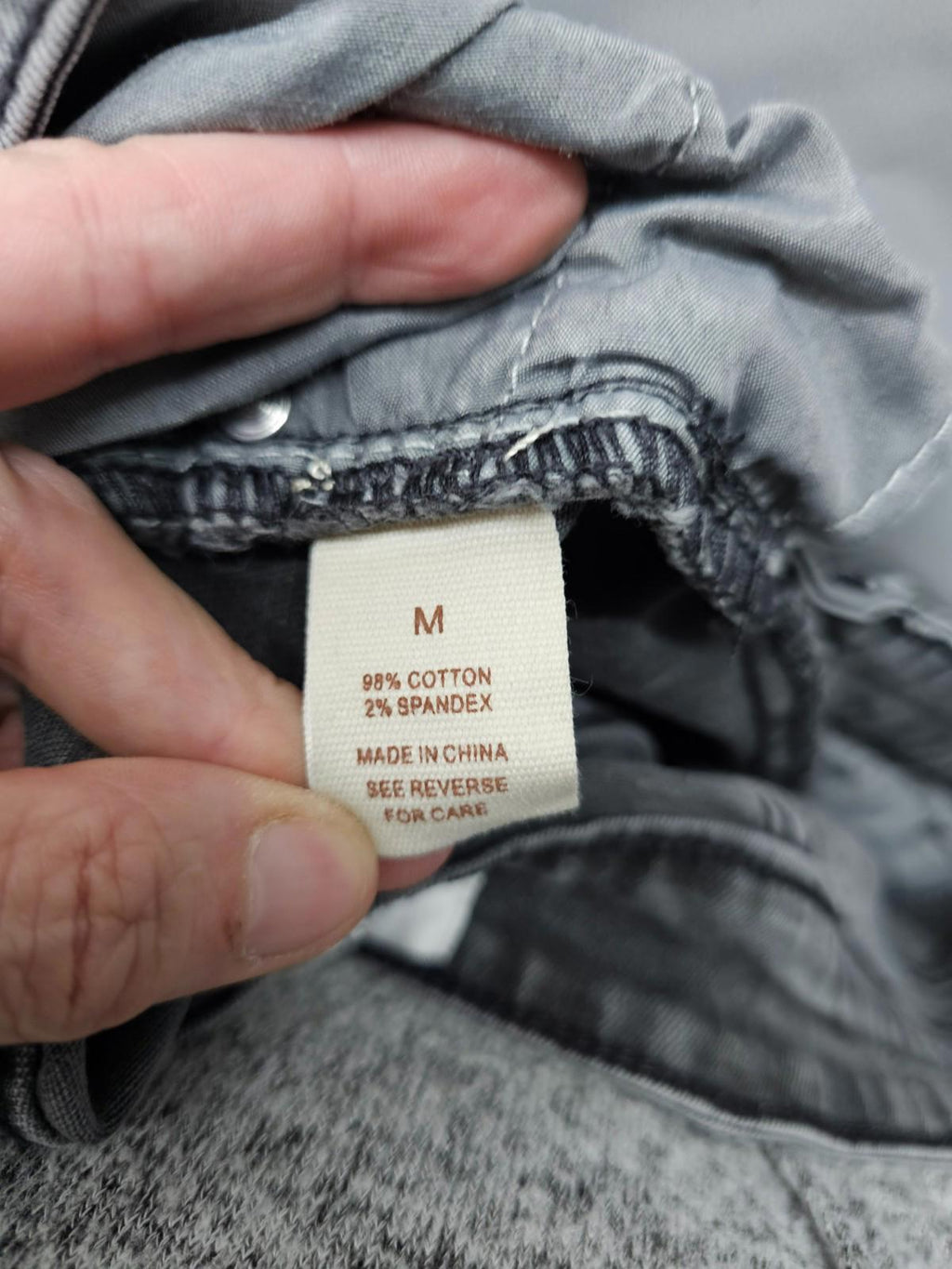 MOD On Trend Black Denim Mini Skirt Raw Hem Women’s Medium