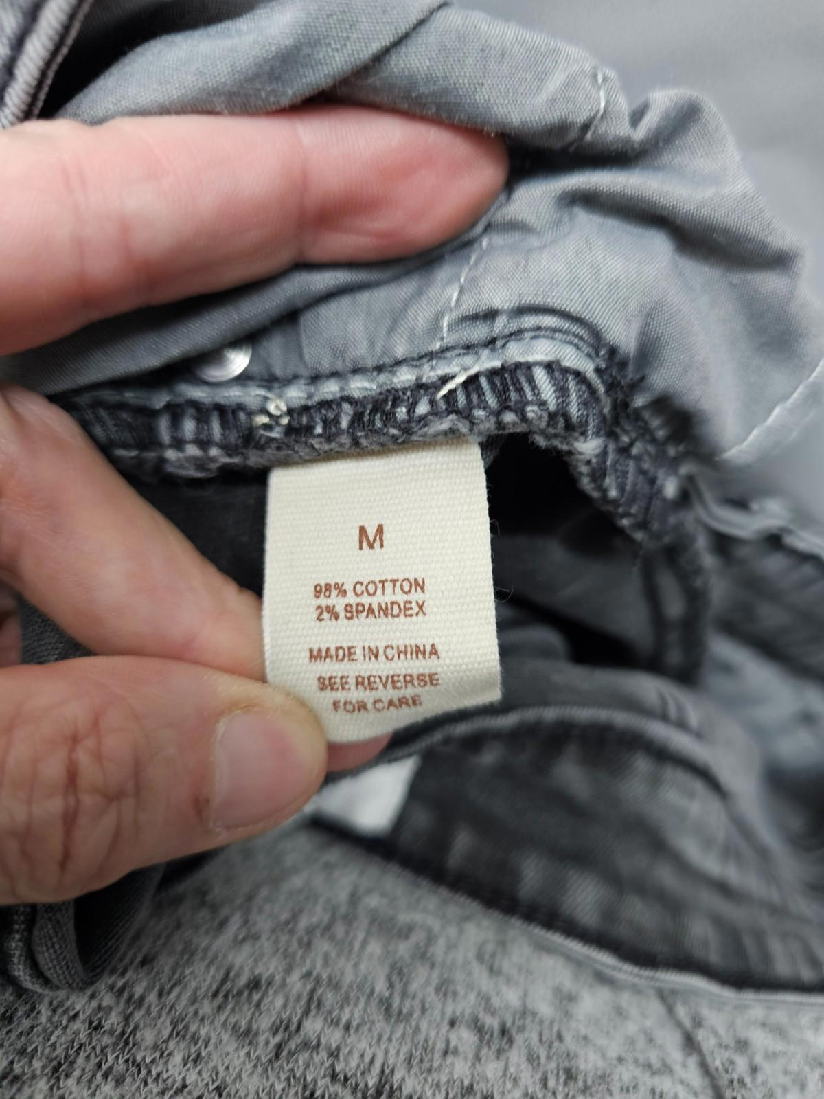 MOD On Trend Black Denim Mini Skirt Raw Hem Women’s Medium