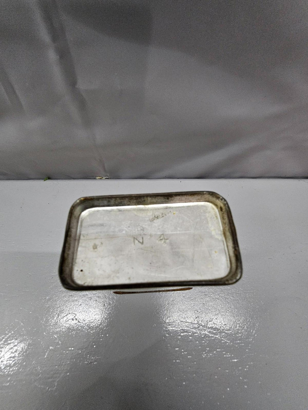 Colman's mustard tin 2 oz empty Bull Head logo Made in Britain Farmhouse Decor