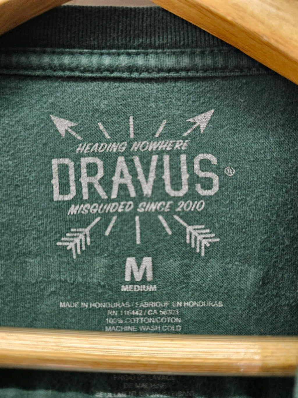Dravus Escape Reality Graphic Tee Forest Green Men's Medium Camping Shirt