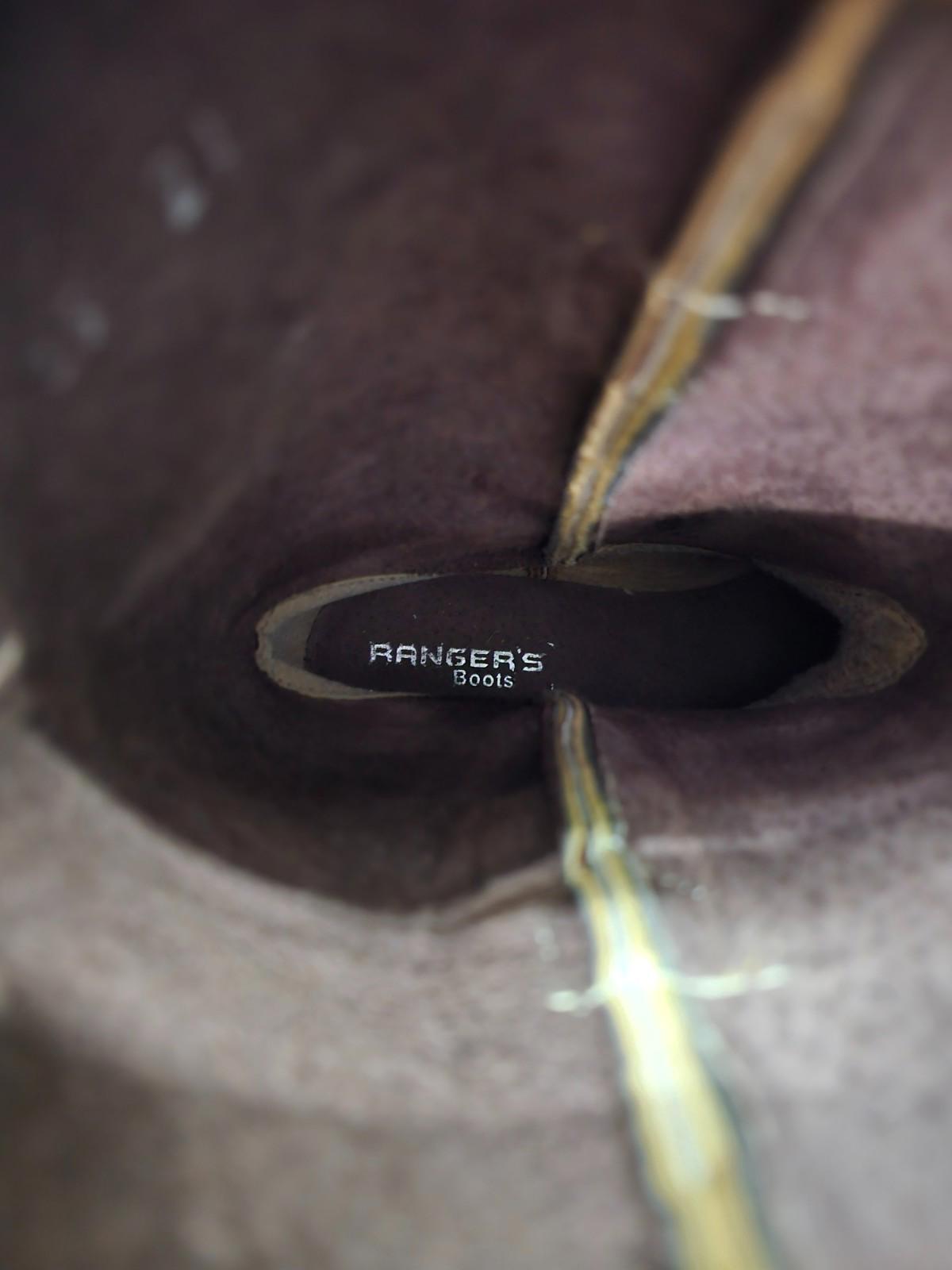 Ranger’s Boots Men’s Western Cowboy Boots Brown Leather Size ~8.5” Sole