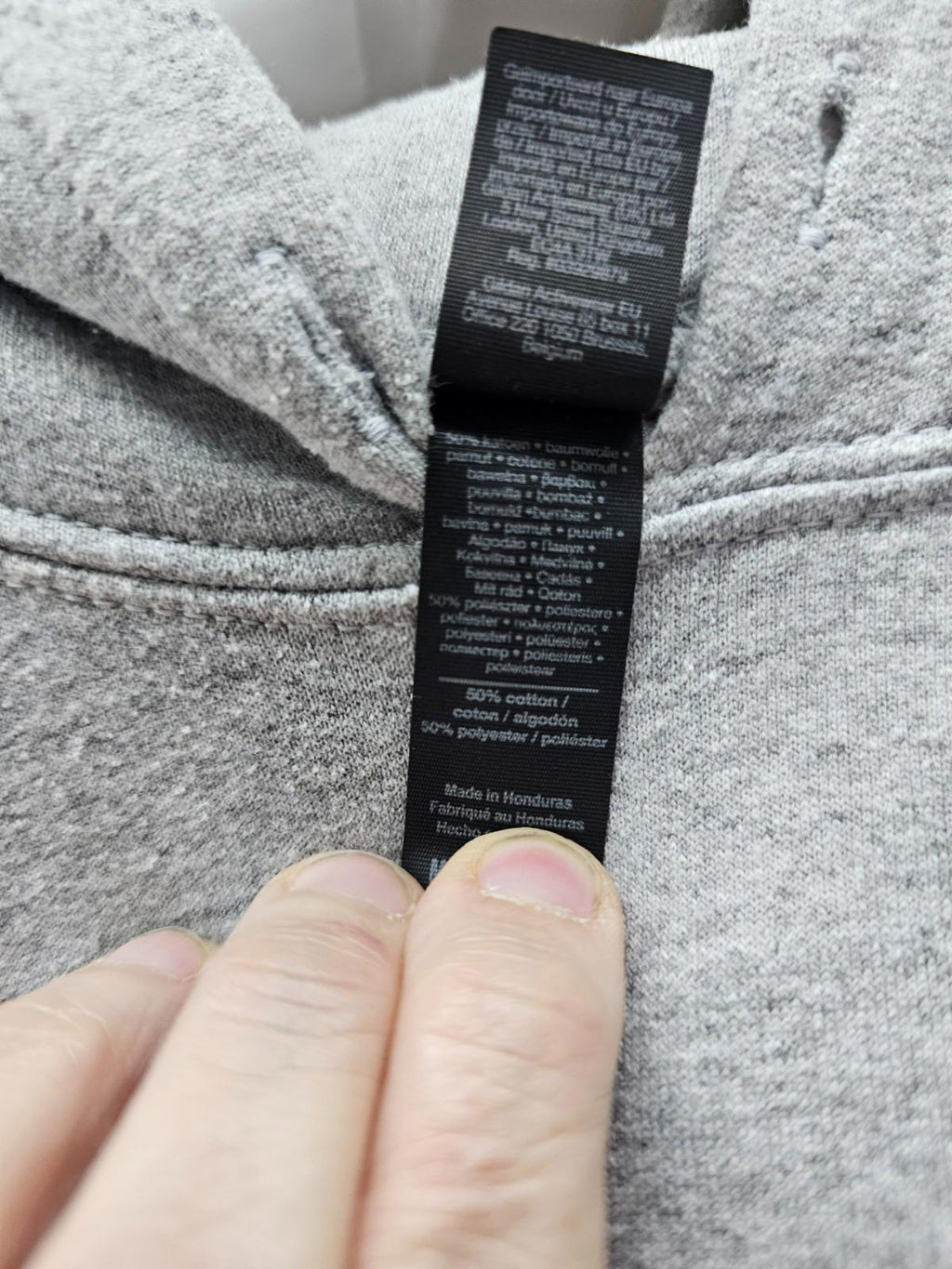 Gildan Heavy Blend Gray Hoodie Medium Gold Soft Unisex Sweatshirt