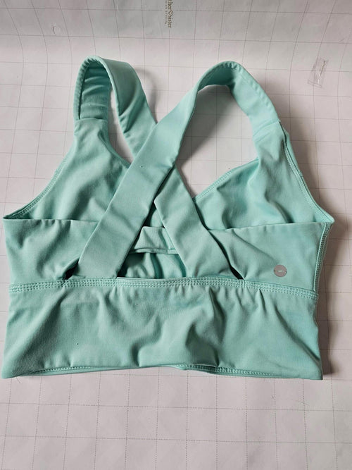 Avia Women's Sports Bra S Mint Green Crossback Racerback Activewear