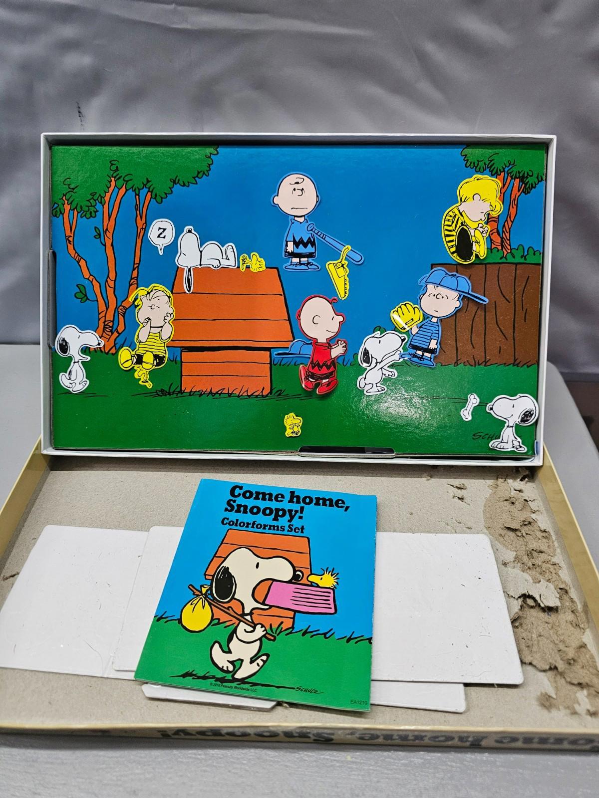Vintage 1972 “Come Home, Snoopy!” Colorforms Set Peanuts Charles Schulz