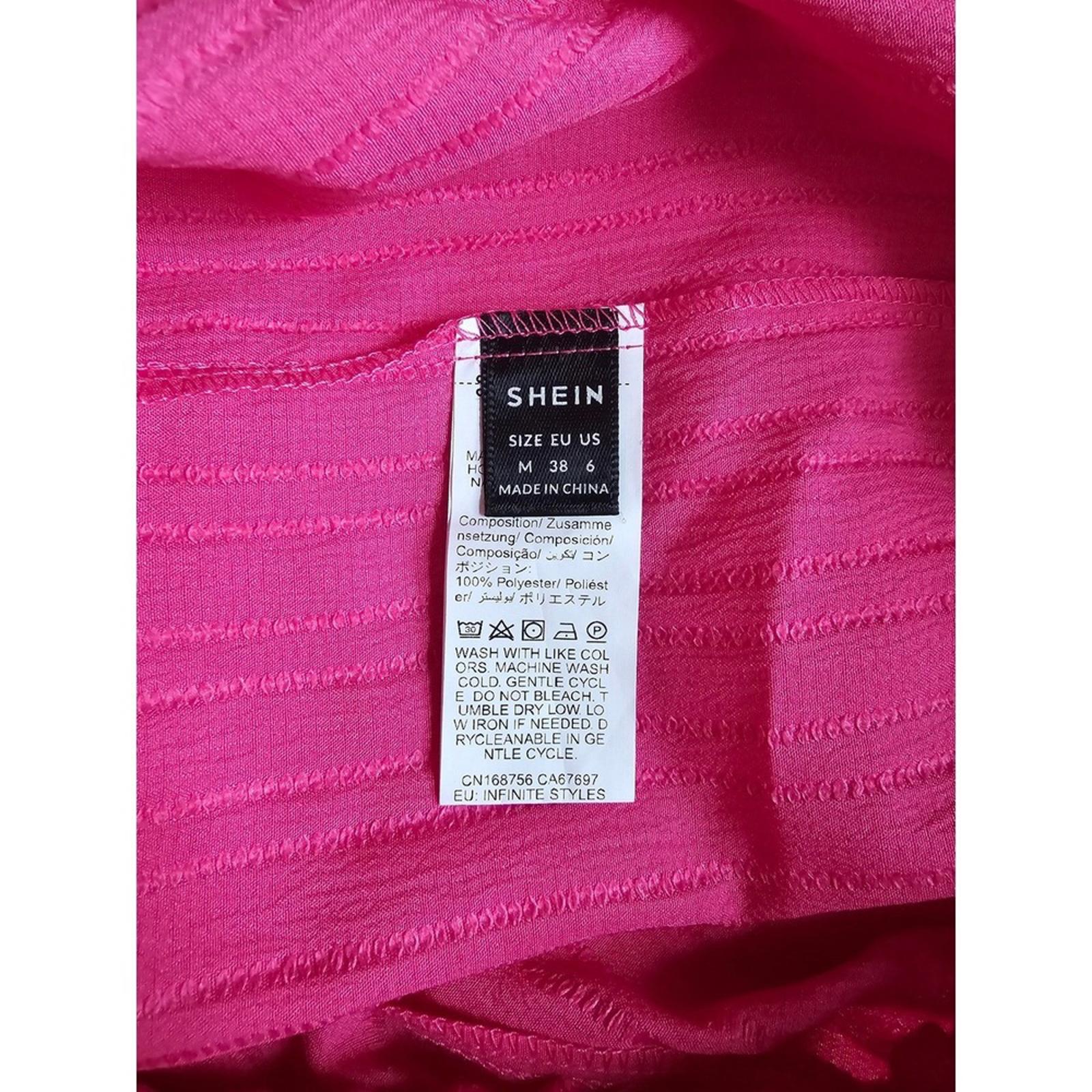 SHEIN Womens Hot Pink Casual Shorts Elastic Waist Summer Lightweight M