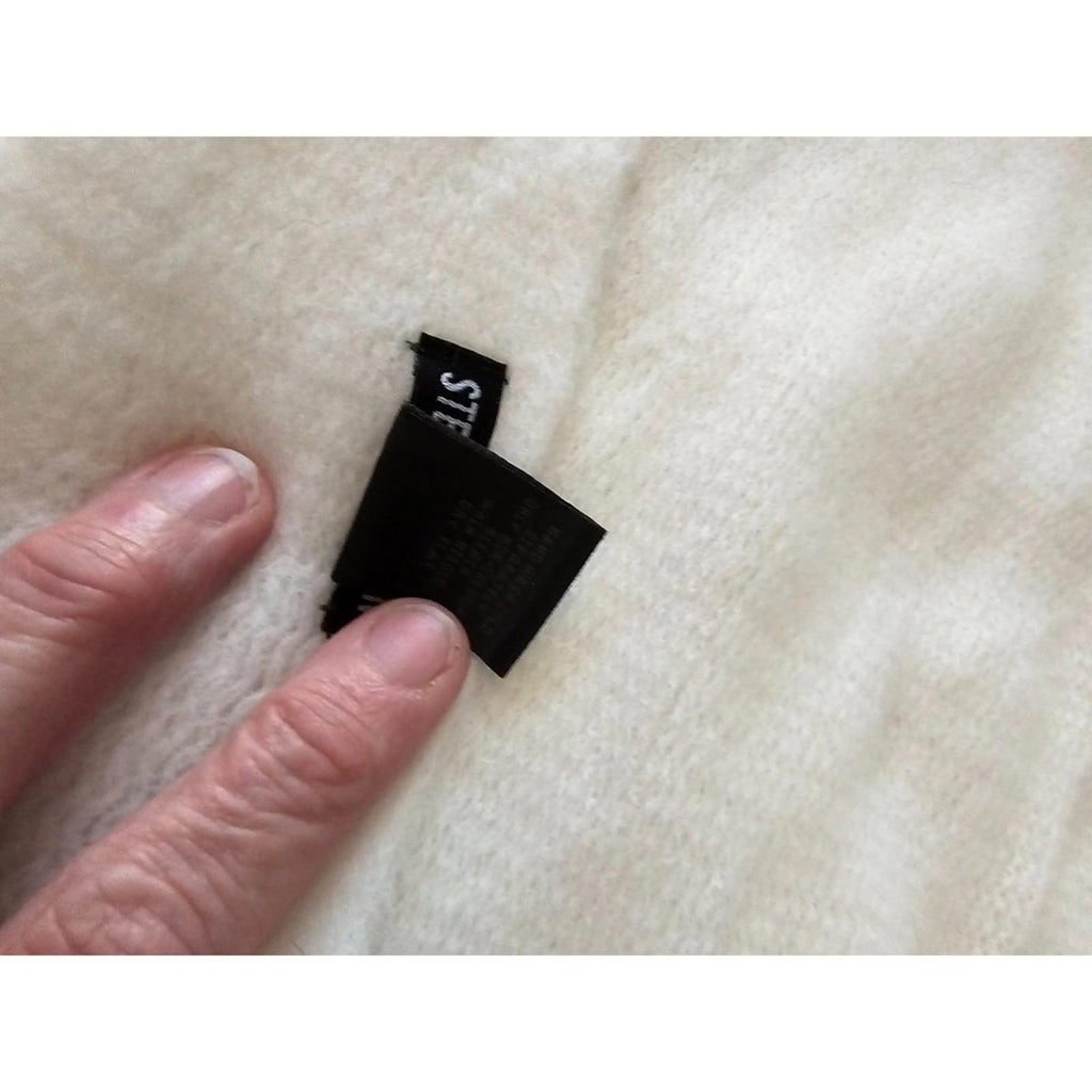 Steve Madden Cream Cozy Fringe Scarf