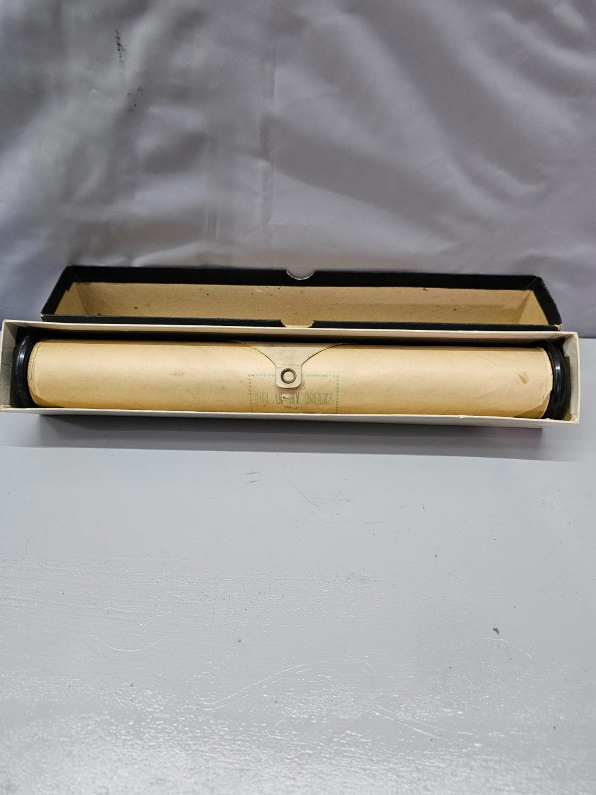 Vintage Imperial Song Record Piano Roll Girl of My Dreams Waltz by Mills