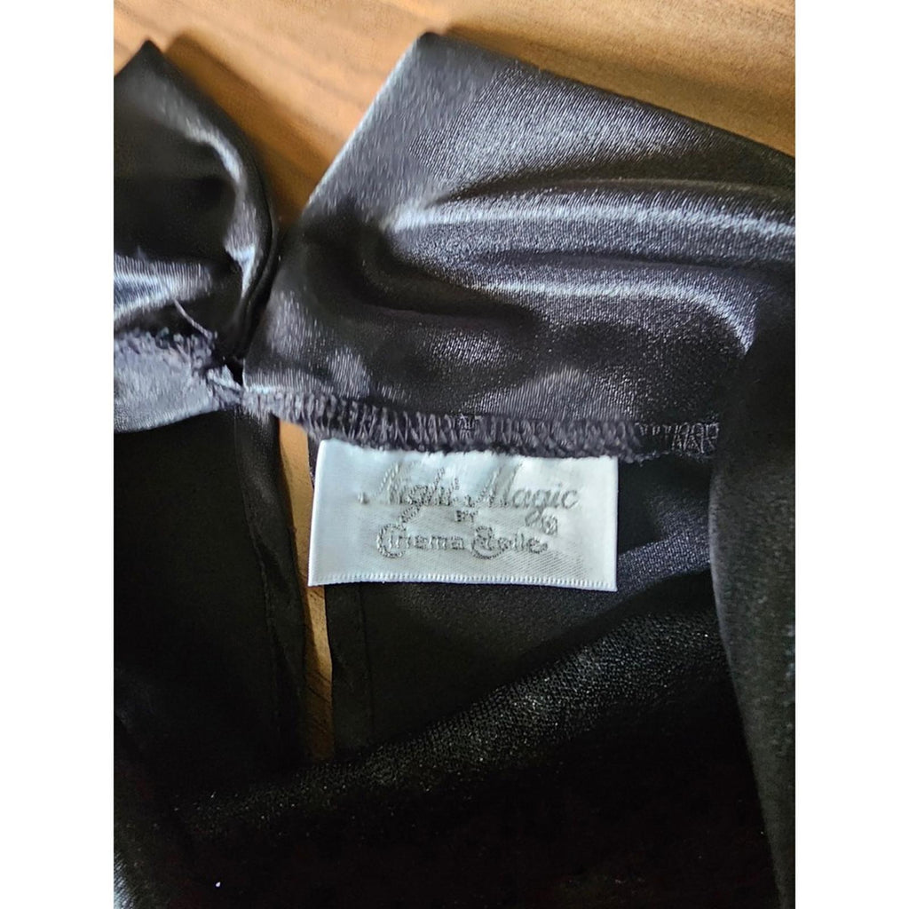 Night Magic by Gemma Crete Black Sequin Sleeveless Top M NWT