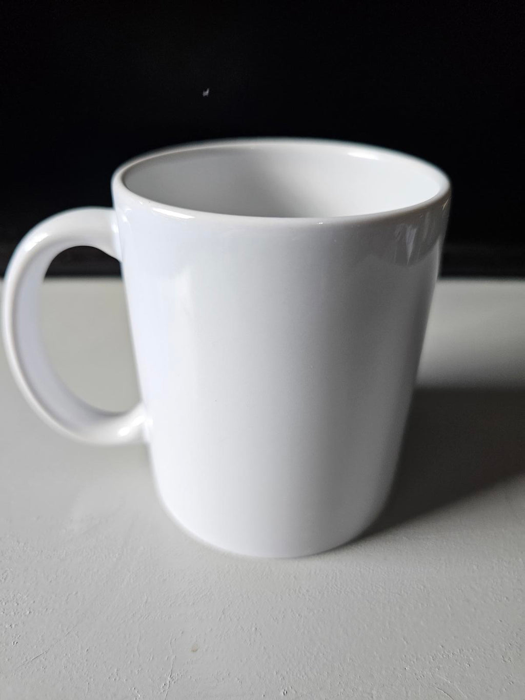Classic White Ceramic Mug 10oz Blank Coffee Tea Cup for Custom or Everyday Use