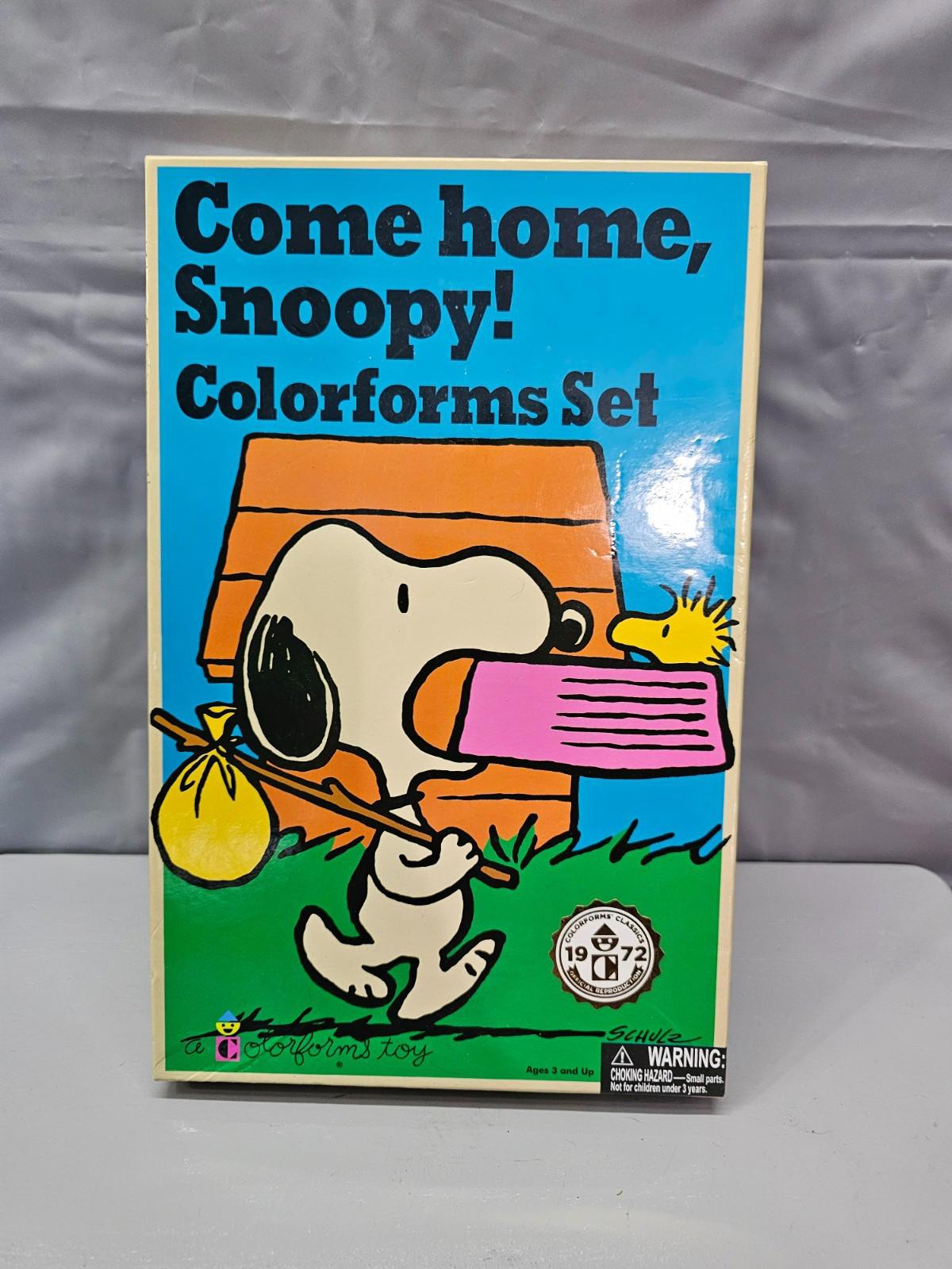 Vintage 1972 “Come Home, Snoopy!” Colorforms Set Peanuts Charles Schulz