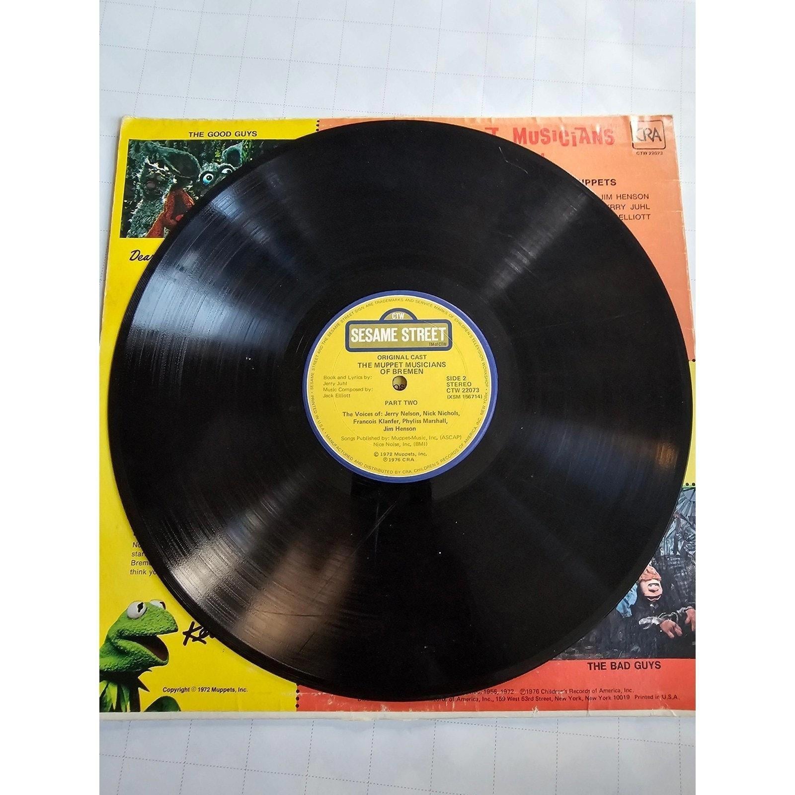 Kermit The Frog Presents Muppet Musicians of Bremen Vinyl Record CRA - good-g-