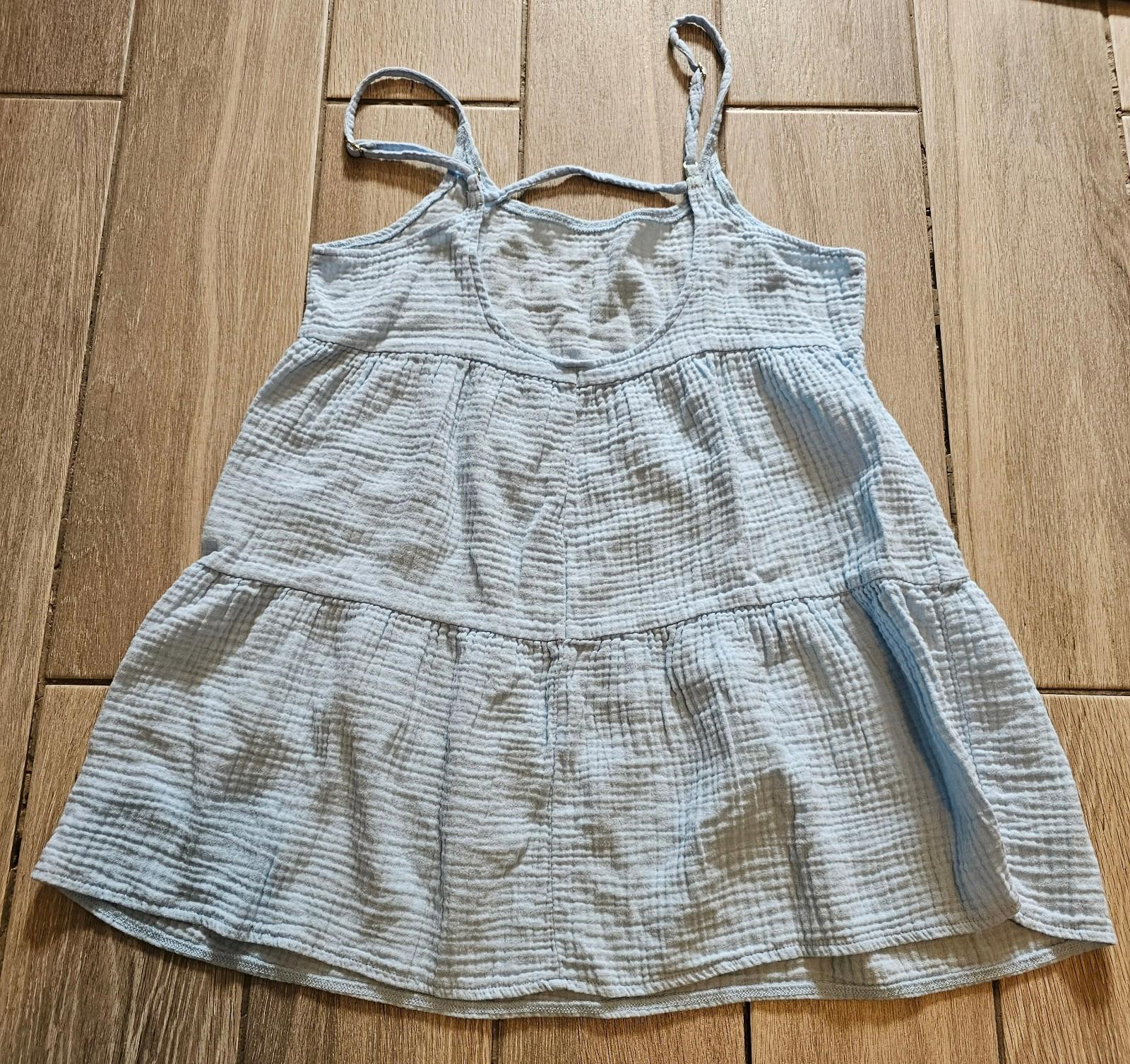 Wild Fable Light Blue Tiered Sleeveless Tank Top Women’s Small