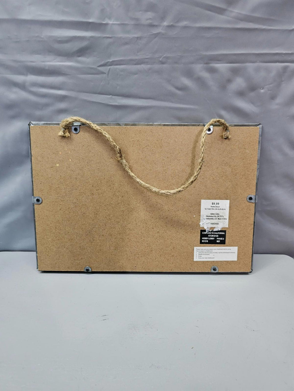 Rustic Galvanized Metal Chalkboard Sign “Hot Chocolate Bar (Pick Your Poison)”