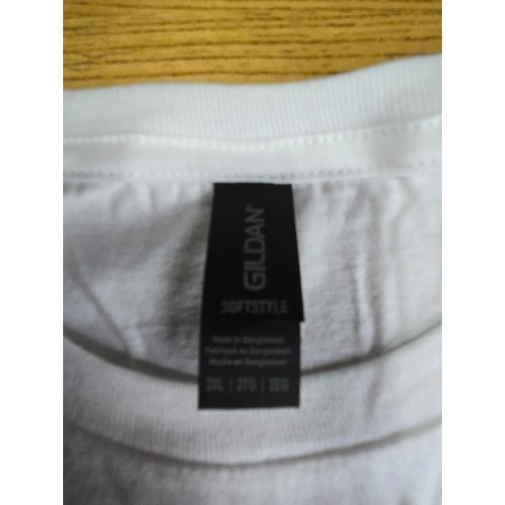 NEW Gildan Softstyle White T Shirt Size 2XL Unisex Cotton Blend