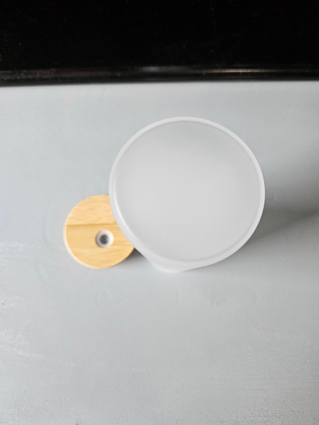 17oz Frosted Glass Can with Bamboo Lid – Sublimation Blank