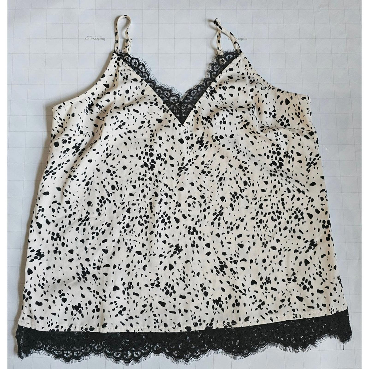 A New Day Women's Beige Leopard Print Woven Cami Size M