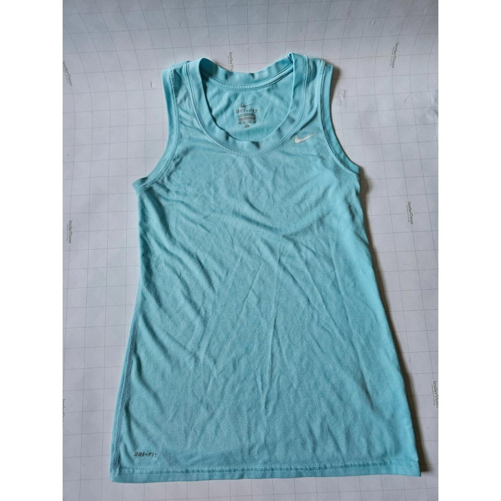 Nike Dri Fit Tank Top Size XS Women's Light Blue Running Racer Back Tee