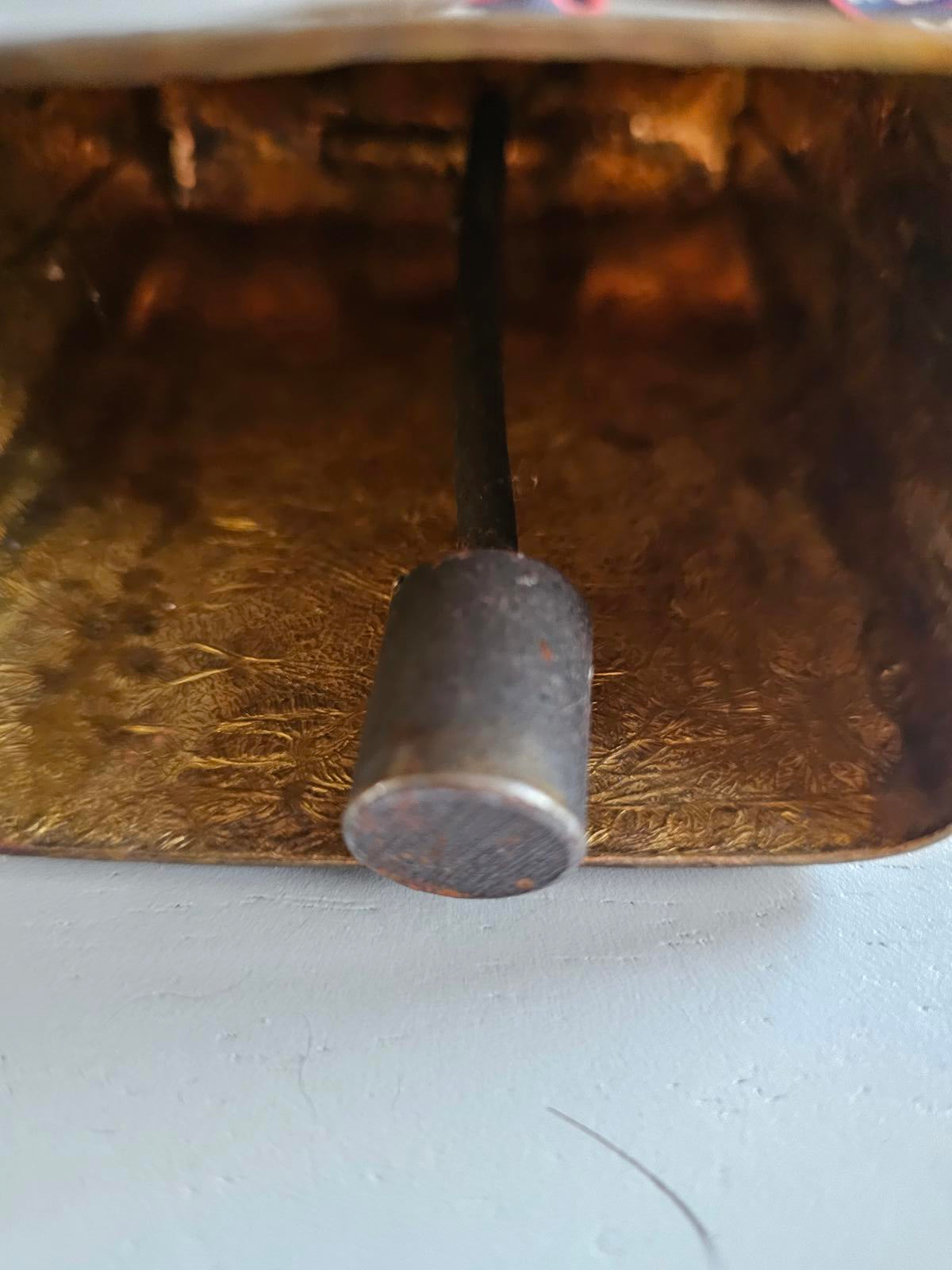 Vintage U.S. Ski Team Brass Cowbell #213 Patriotic Ribbon Rare Memorabilia