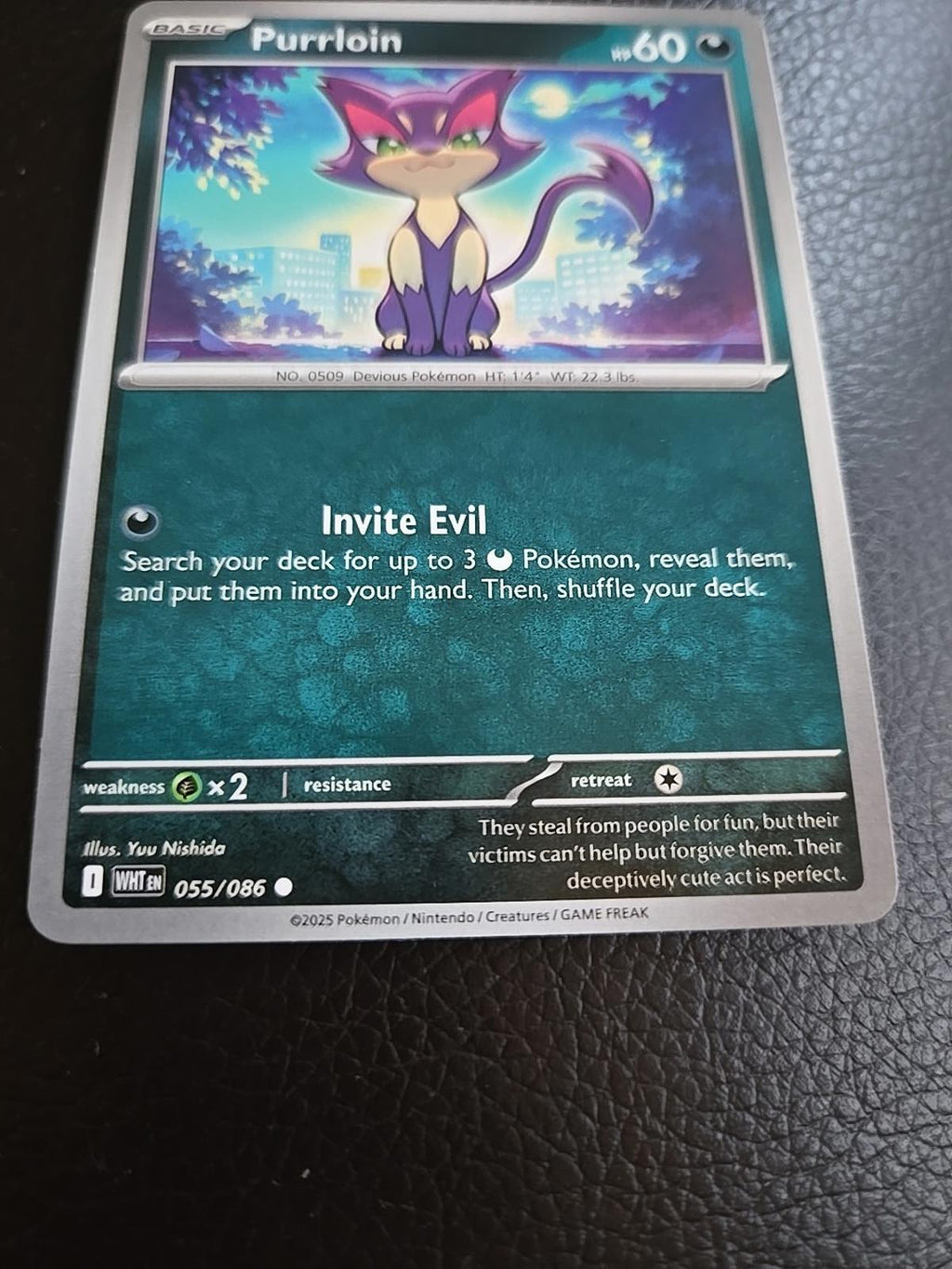 Purrloin - 055/086 - Common - Reverse Holo - Near Mint