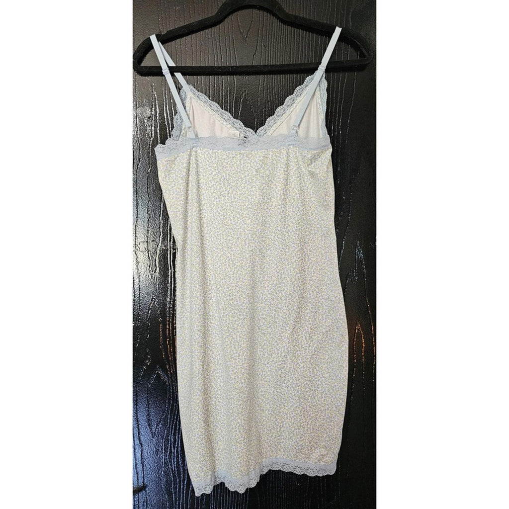 H&M Blue Lace-Trimmed Chemise - Sleep in Style!