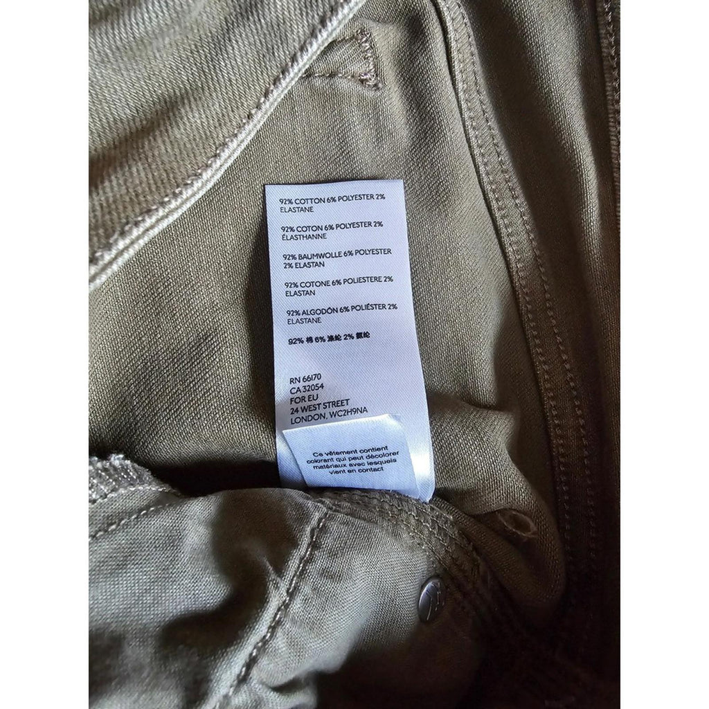 We The Free Free People Olive Green Skinny Jeans 31 Raw Hem Stretch