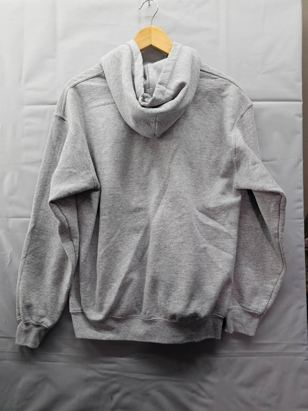 Gildan Heavy Blend Gray Hoodie Medium Gold Soft Unisex Sweatshirt