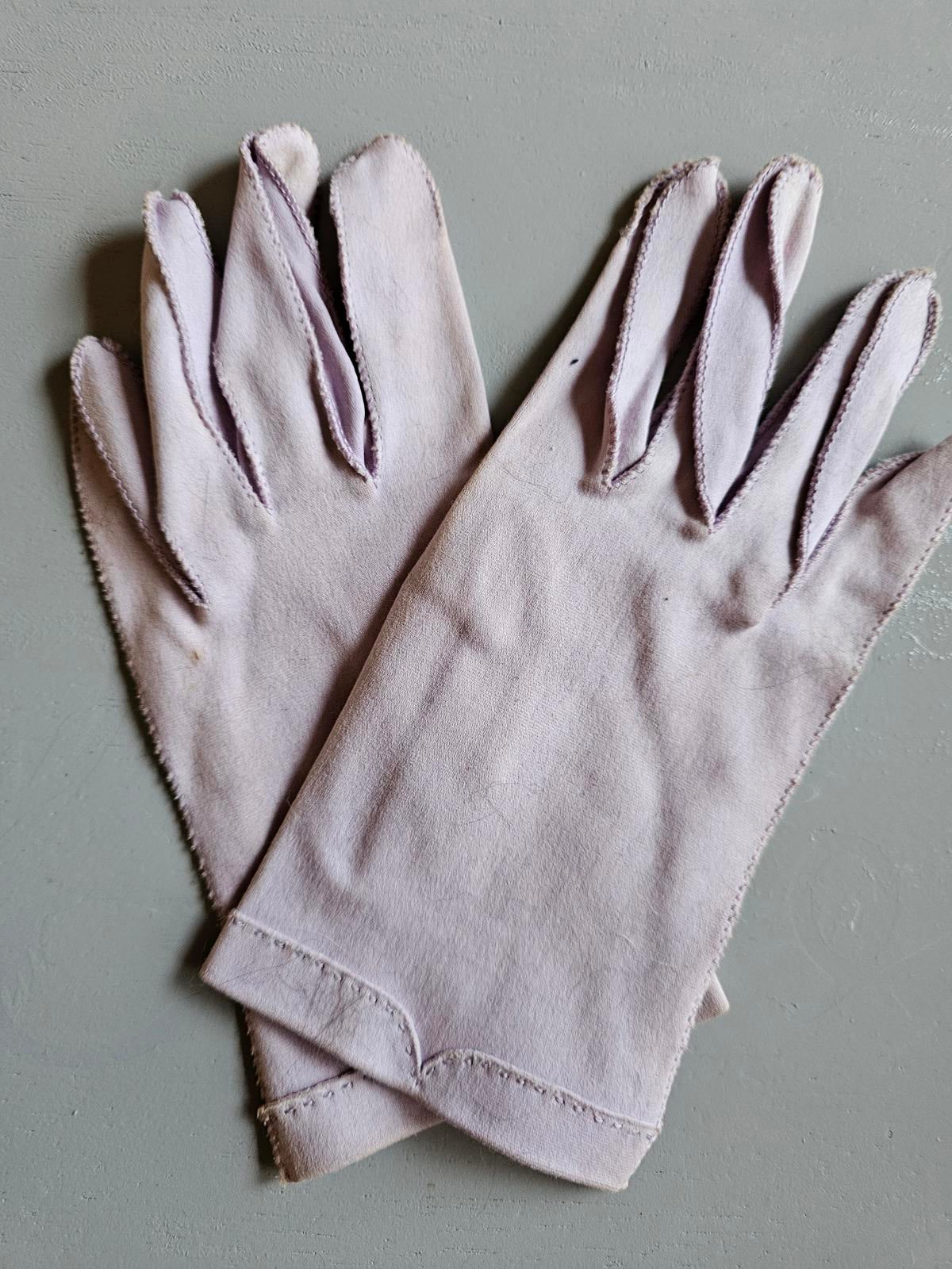 Vintage Crescendoe Leather Tailored Gloves - Size 7½