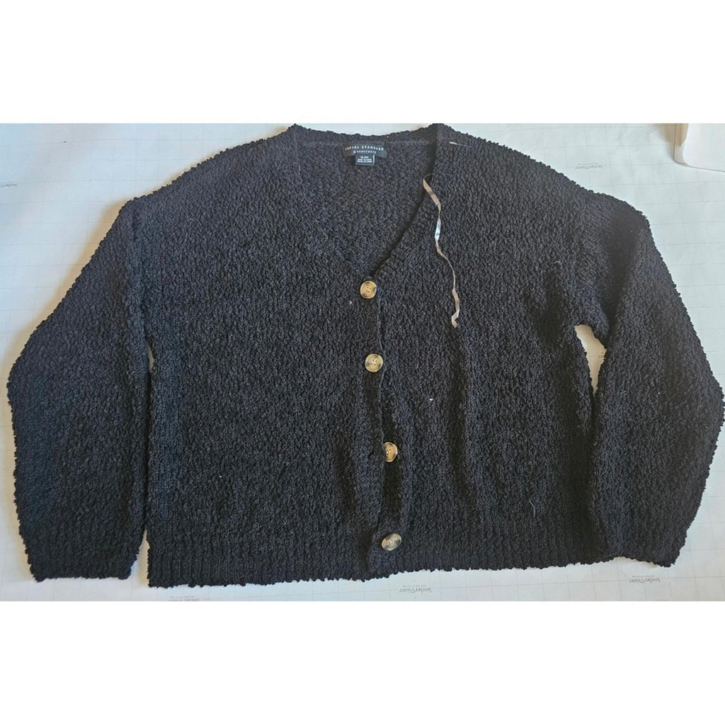 Social Standard by Sanctuary Black Button Front Cardigan Women's XL