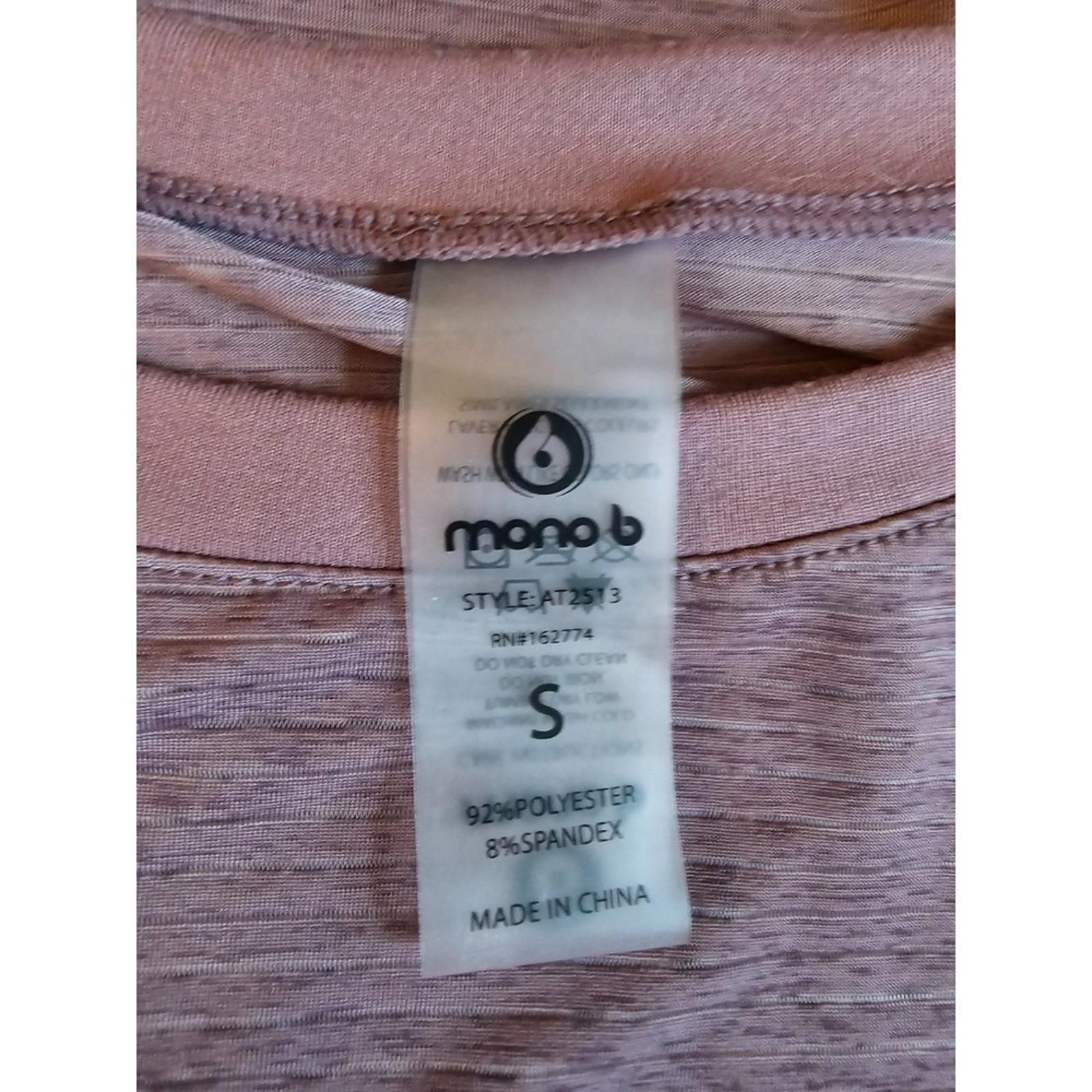 Mono B Women's Lavender Purple Active Top Size M