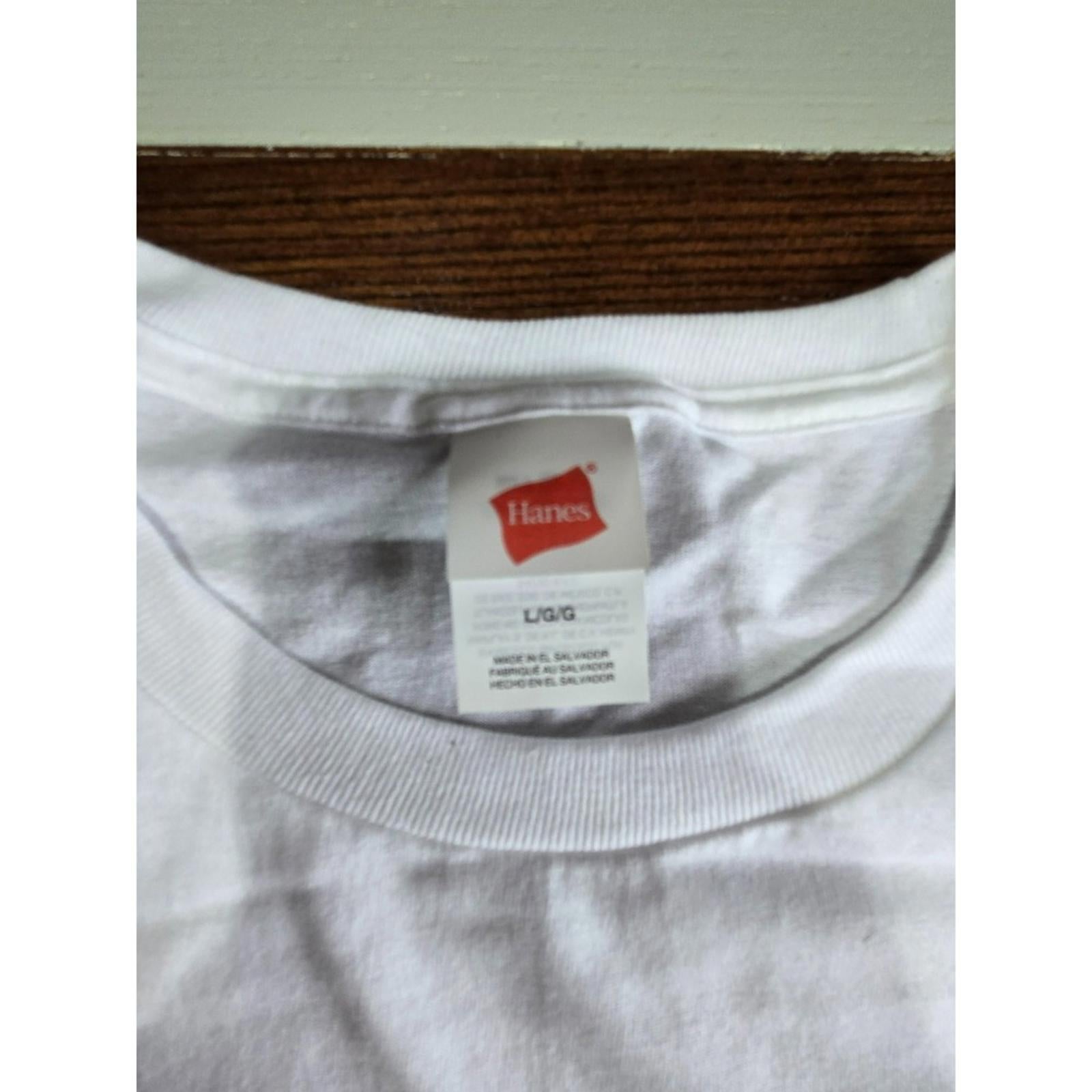 Hanes White TShirt Small S/P/CH Unisex Cotton Crew Neck Tee New