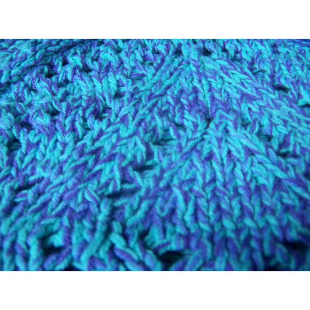 Staring at Stars Blue Purple Crochet Halter Top Boho M