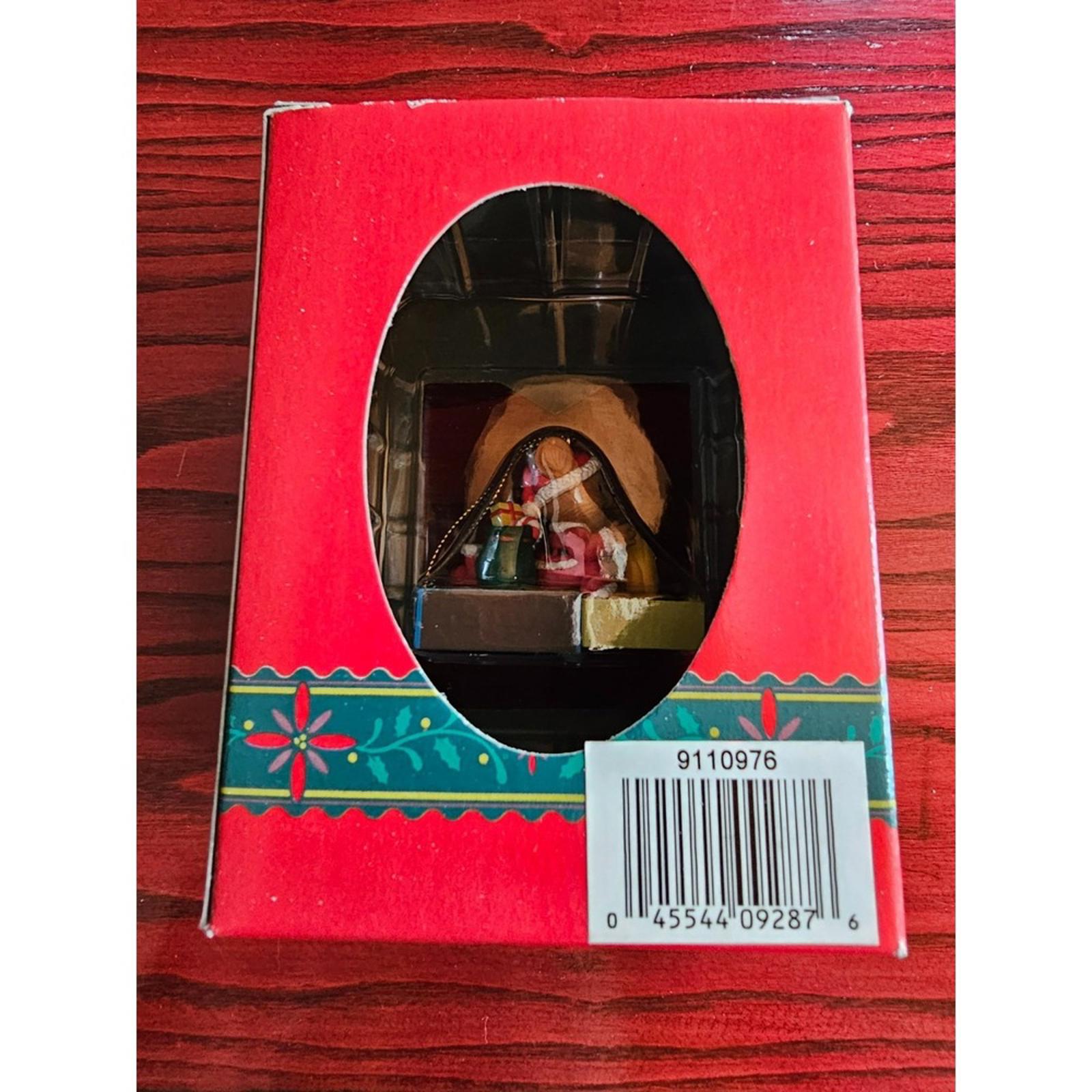 Matrix Christmas Traditions Ornament Santas Workshop Scene 1990s