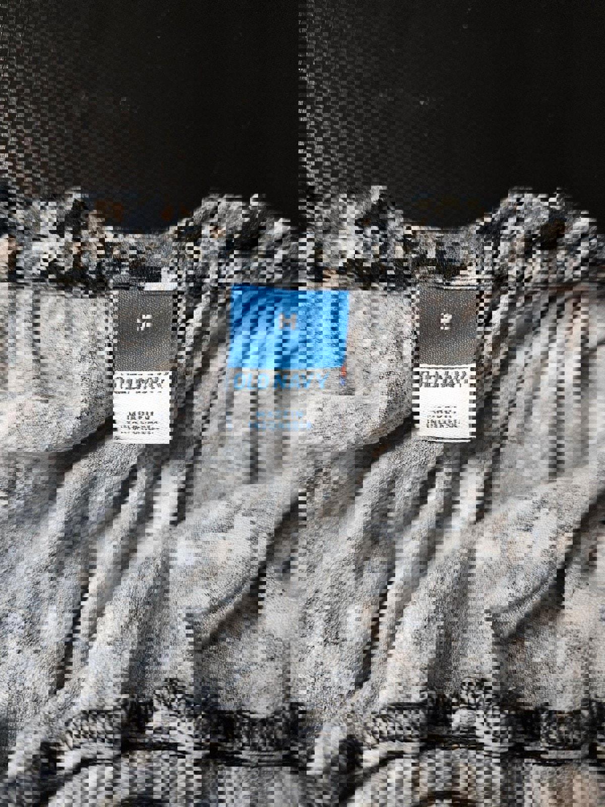 Old Navy Women's Black White Floral Off Shoulder Blouse M